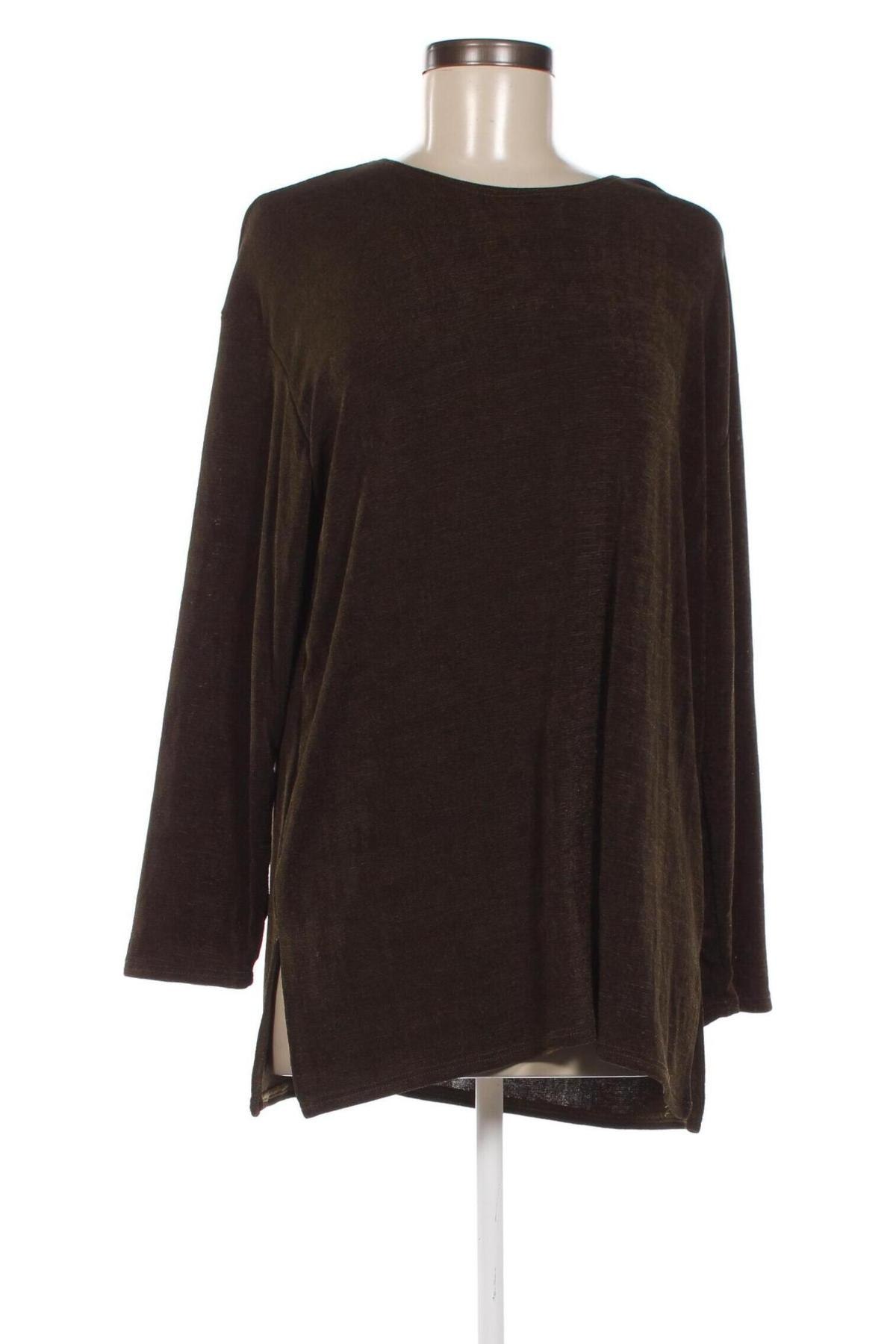 Γυναικεία μπλούζα Magna, Μέγεθος XL, Χρώμα Καφέ, Τιμή 6,71 €