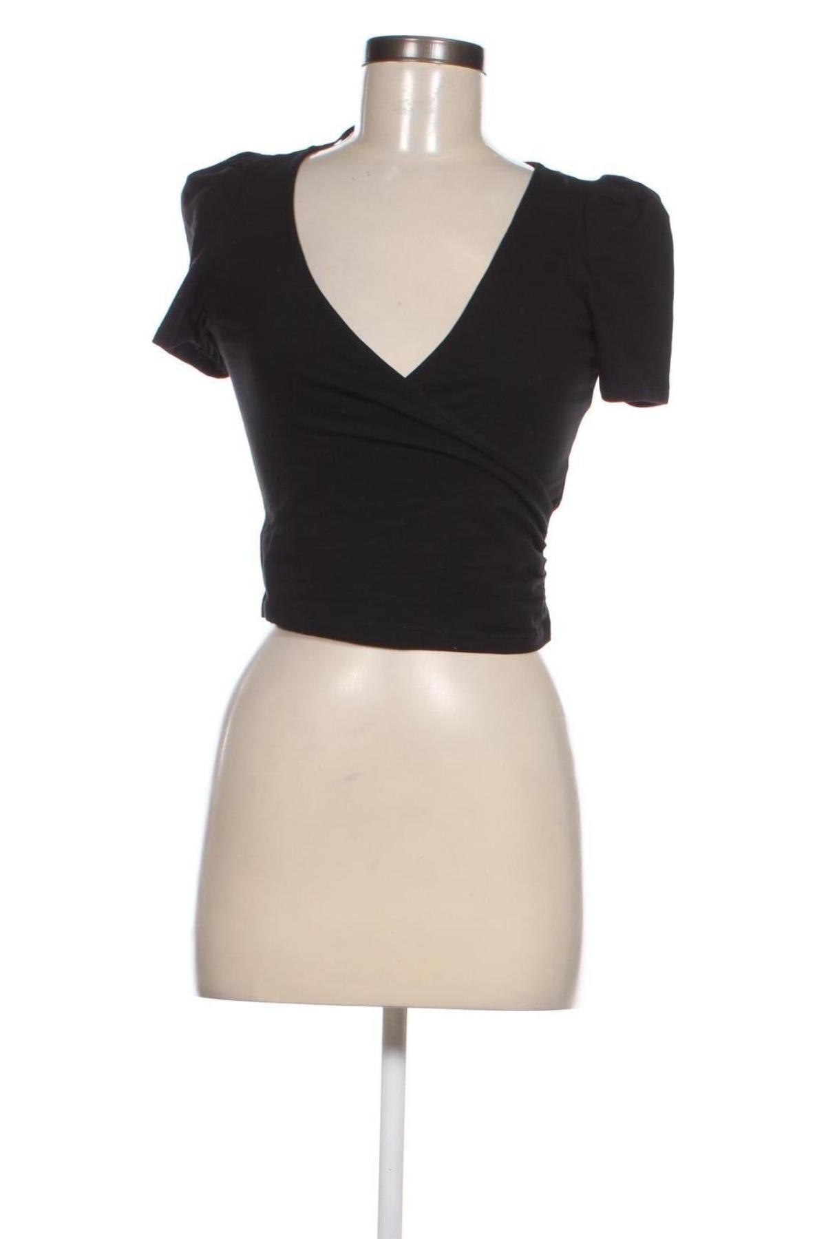 Γυναικεία μπλούζα Monki, Μέγεθος XXS, Χρώμα Μαύρο, Τιμή 8,22 €
