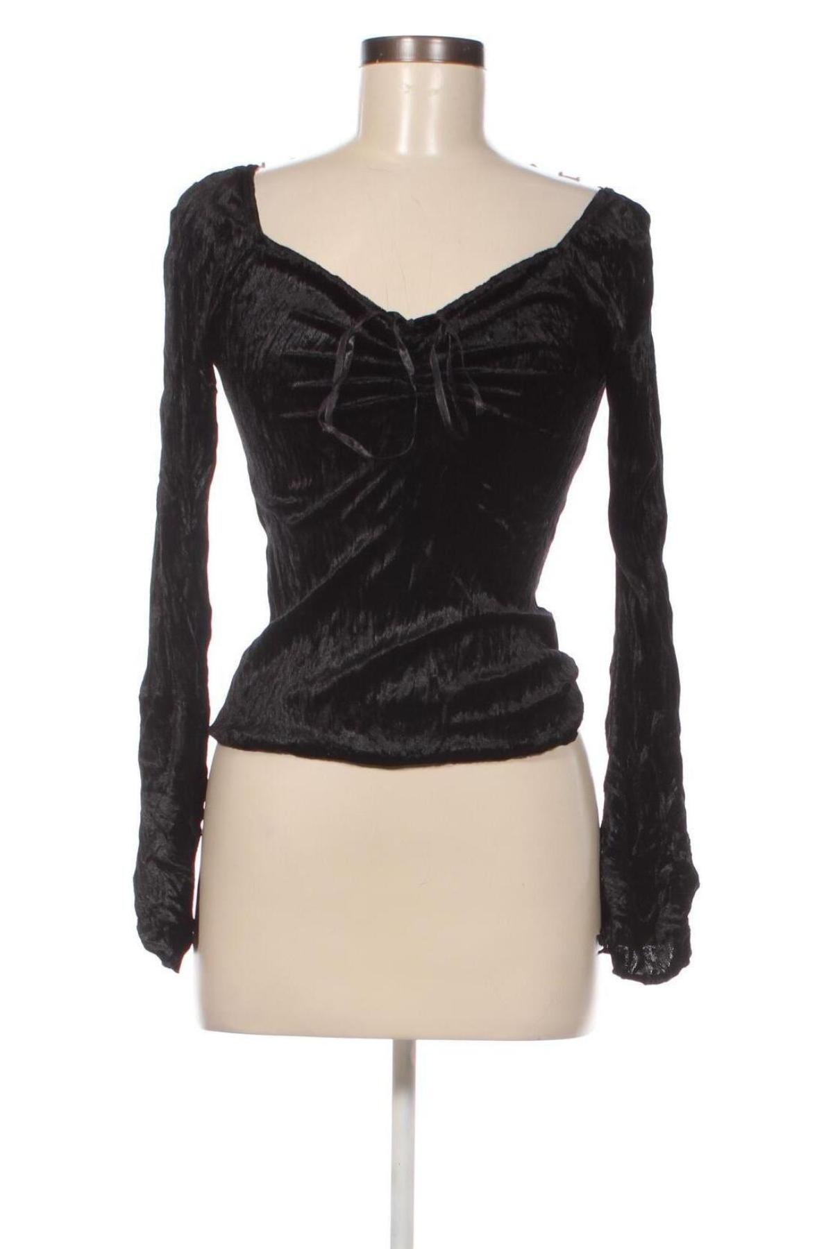 Γυναικεία μπλούζα Teddy's, Μέγεθος M, Χρώμα Μαύρο, Τιμή 11,75 €