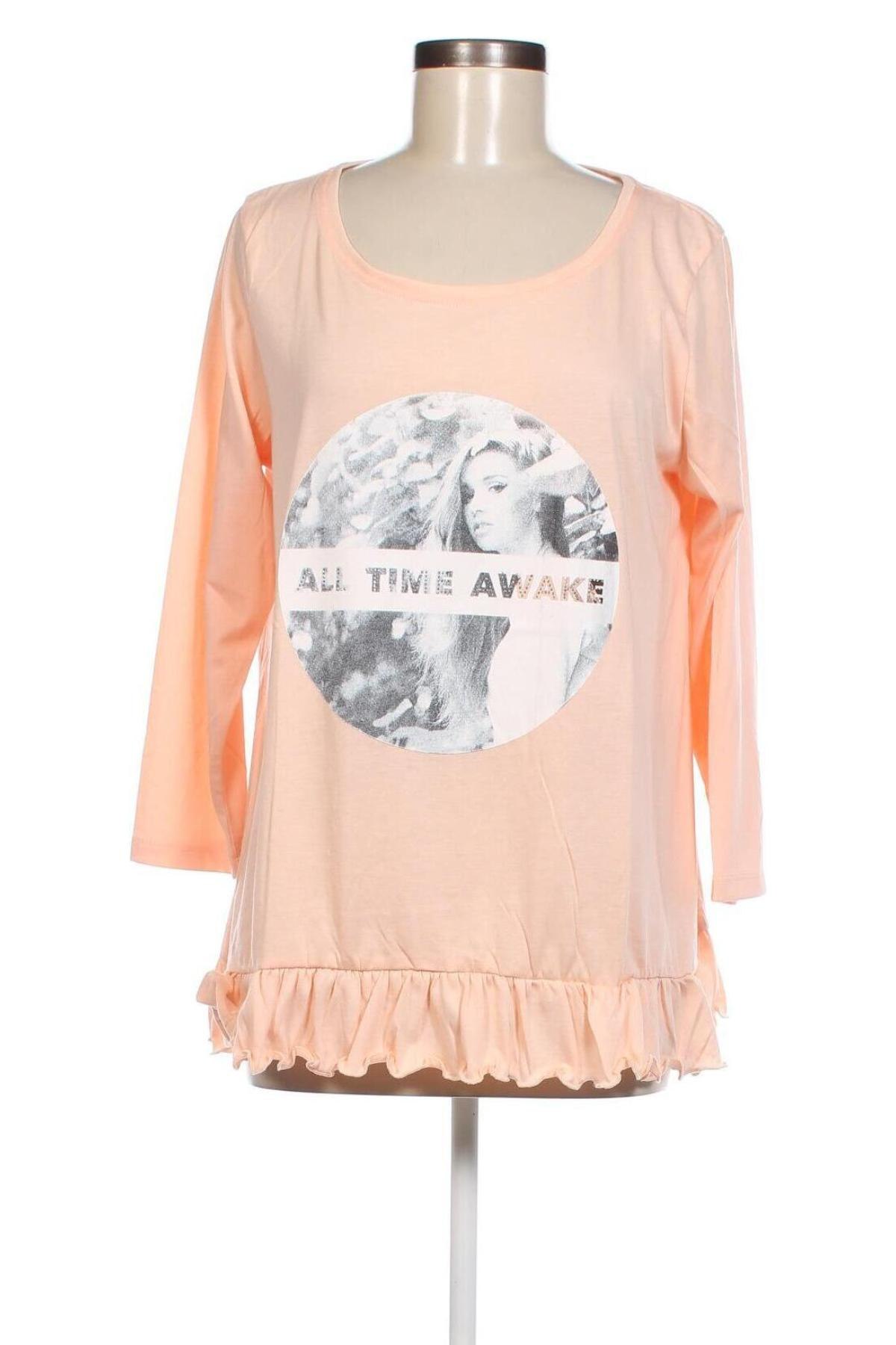 Γυναικεία μπλούζα Urban By Venca, Μέγεθος XL, Χρώμα Πορτοκαλί, Τιμή 2,72 €