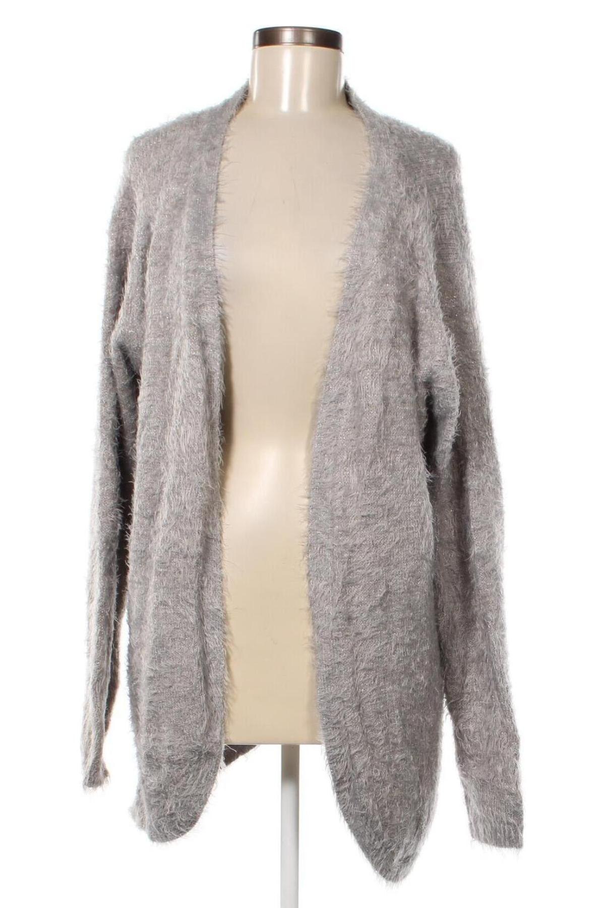 Damen Strickjacke Janina, Größe XL, Farbe Silber, Preis € 2,62