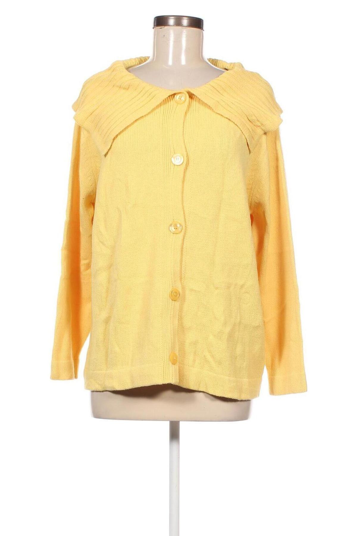 Γυναικεία ζακέτα Lucia, Μέγεθος XL, Χρώμα Κίτρινο, Τιμή 4,49 €