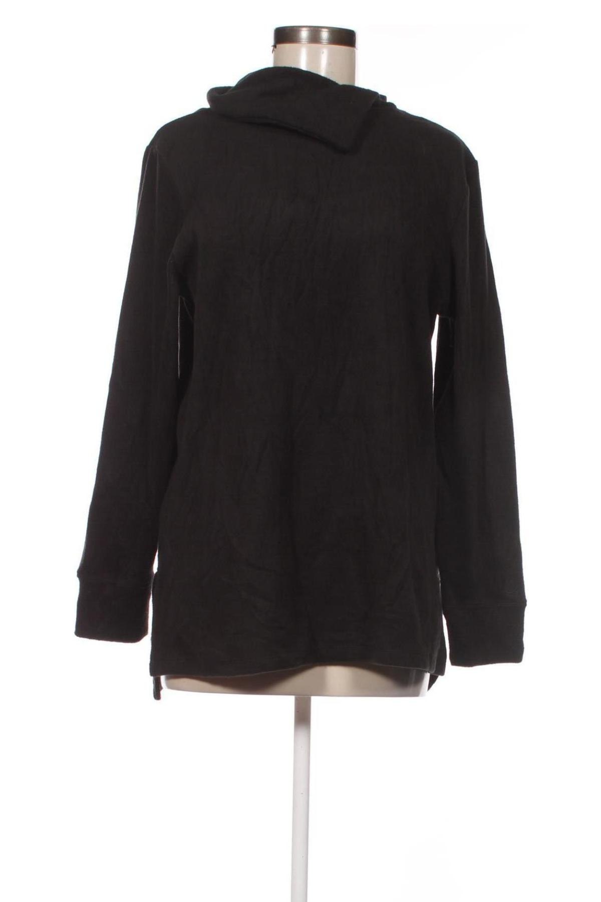 Дамска поларена блуза Cuddl Duds, Размер M, Цвят Черен, Цена 6,84 лв.