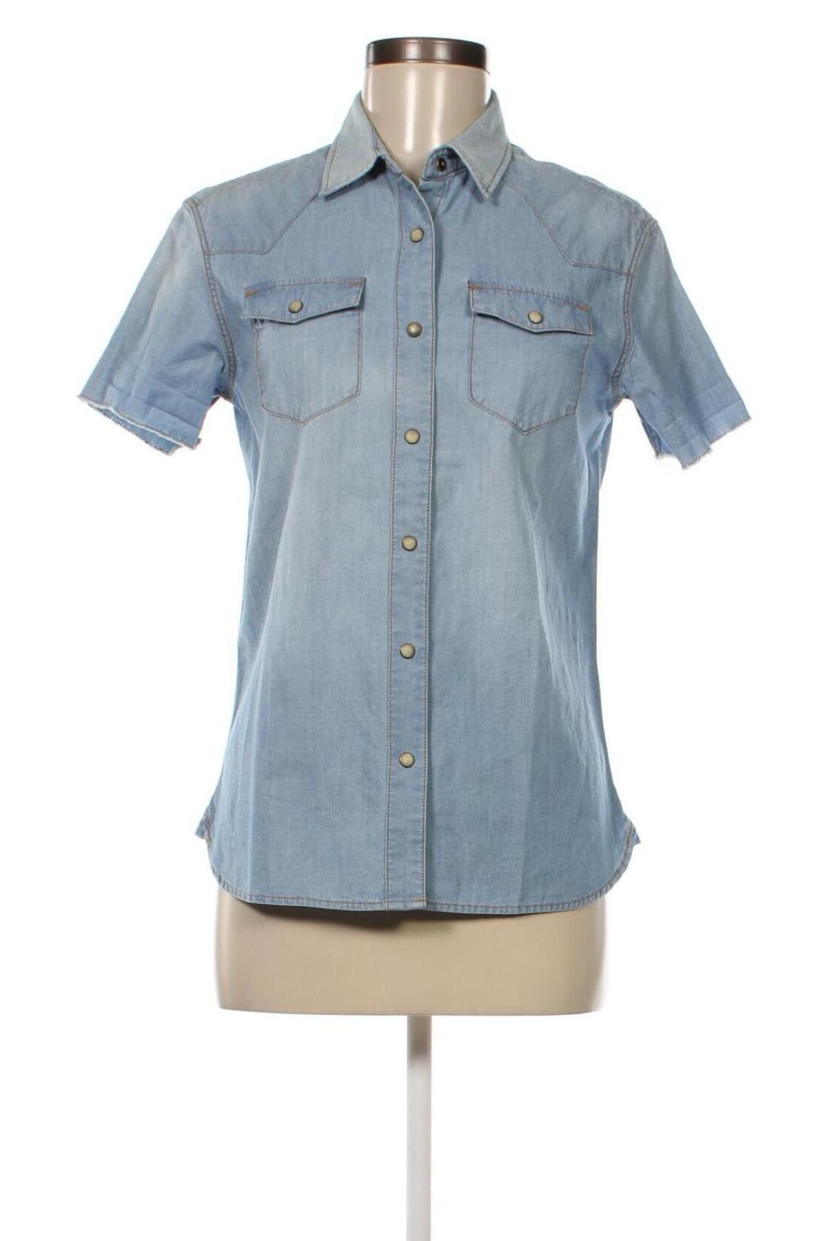 Γυναικείο πουκάμισο AllSaints, Μέγεθος XXS, Χρώμα Μπλέ, Τιμή 9,35 €
