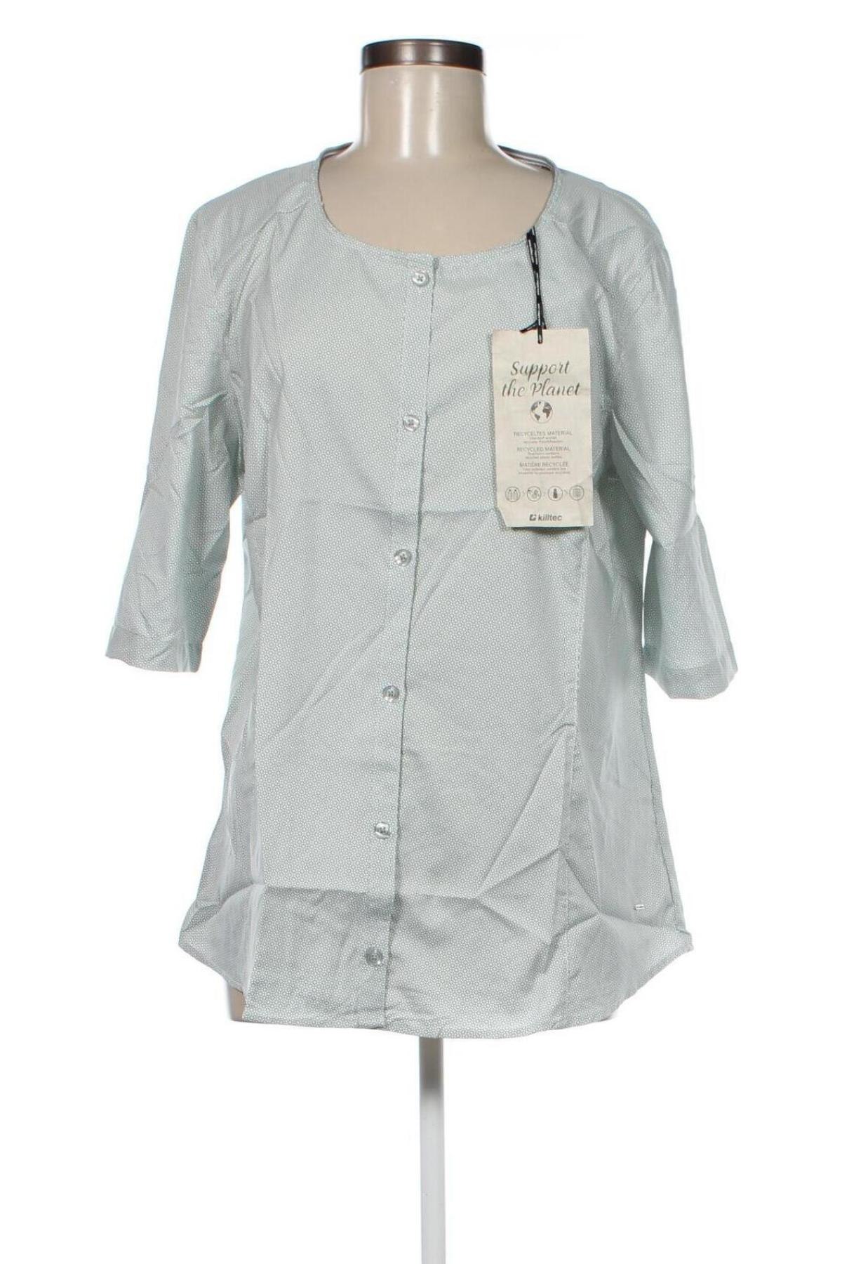 Γυναικείο πουκάμισο Killtec, Μέγεθος L, Χρώμα Πράσινο, Τιμή 4,73 €