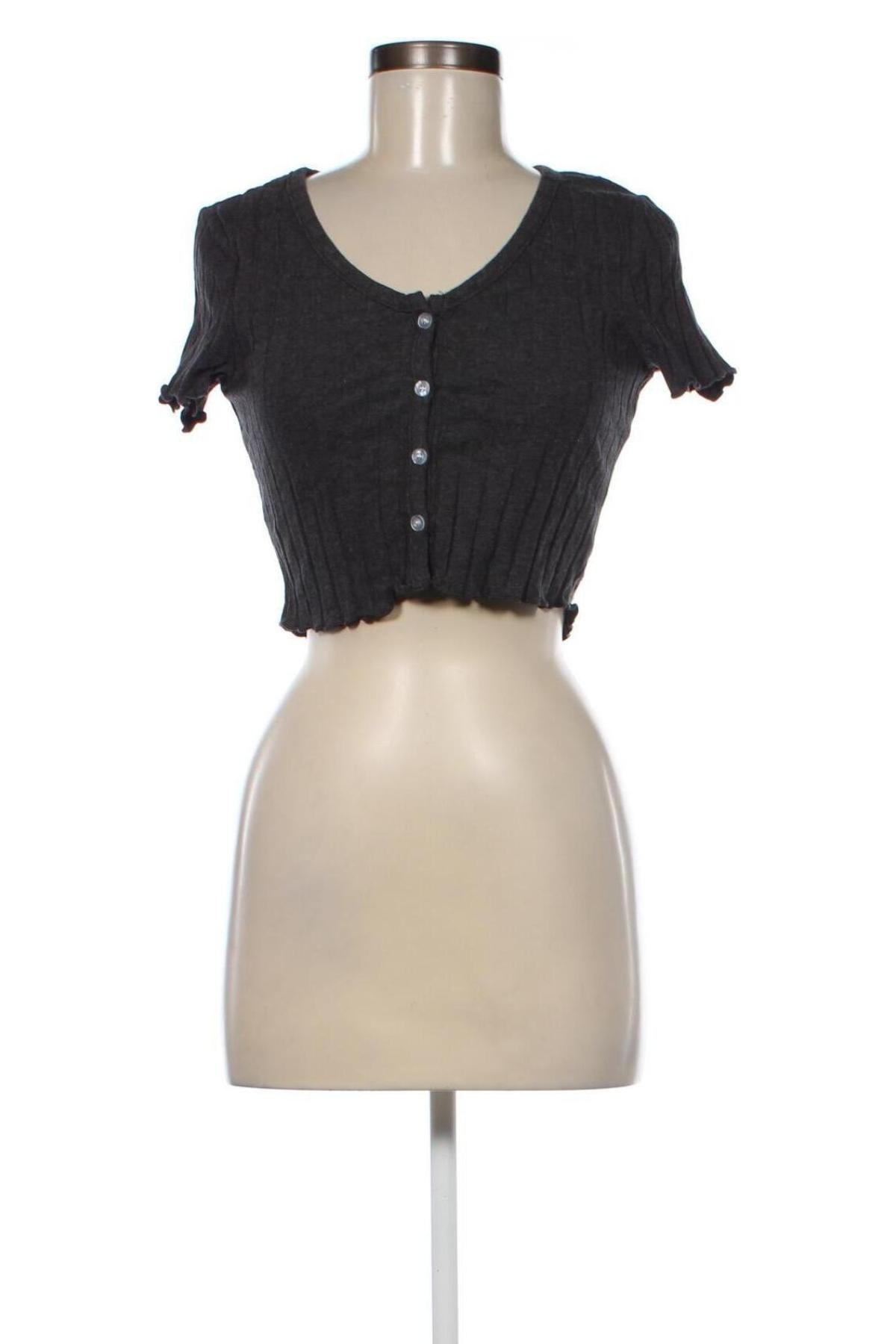 Γυναικείο πουκάμισο SHEIN, Μέγεθος M, Χρώμα Γκρί, Τιμή 2,01 €