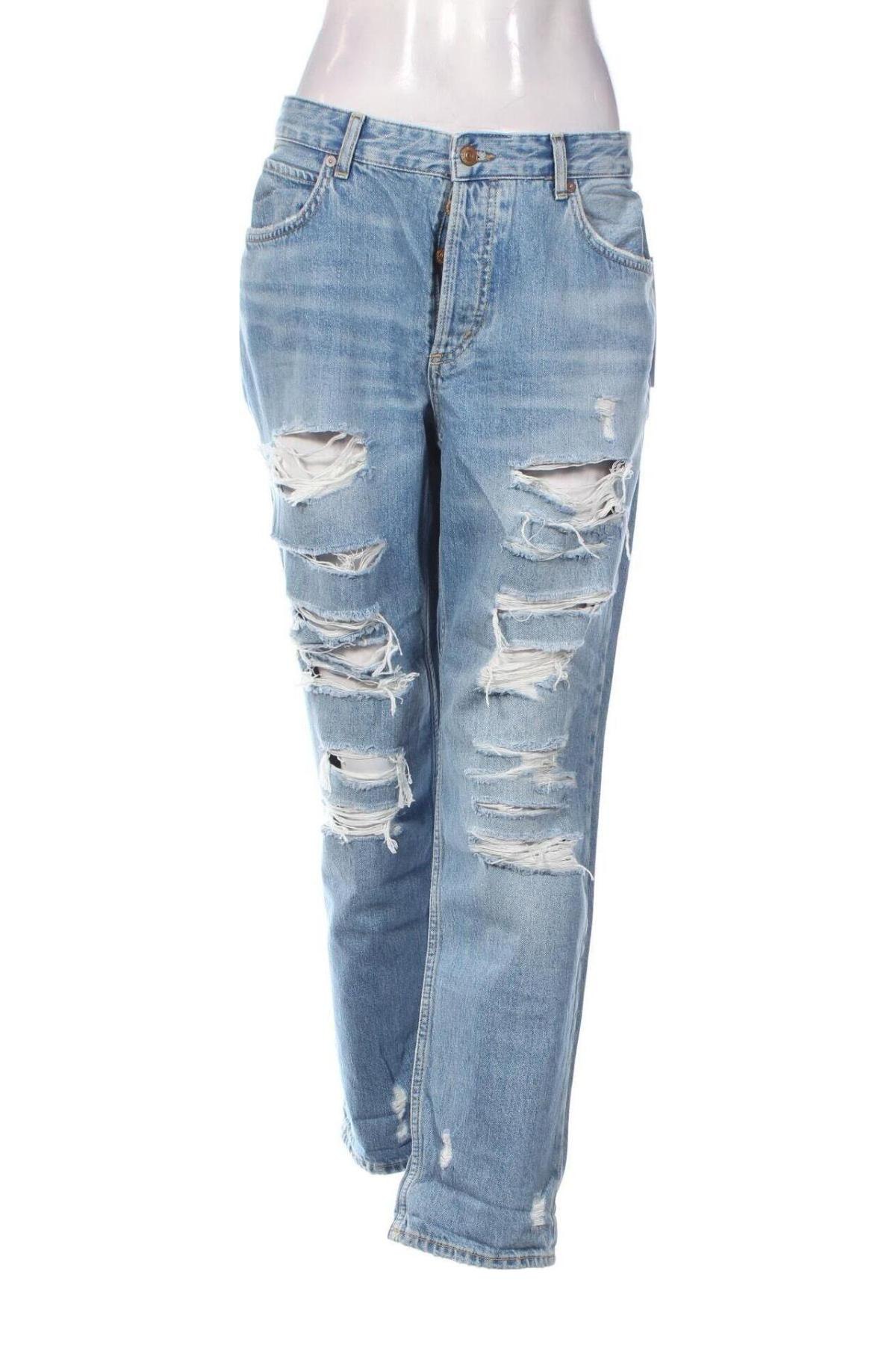 Damskie jeansy H&M, Rozmiar XL, Kolor Niebieski, Cena 70,64 zł