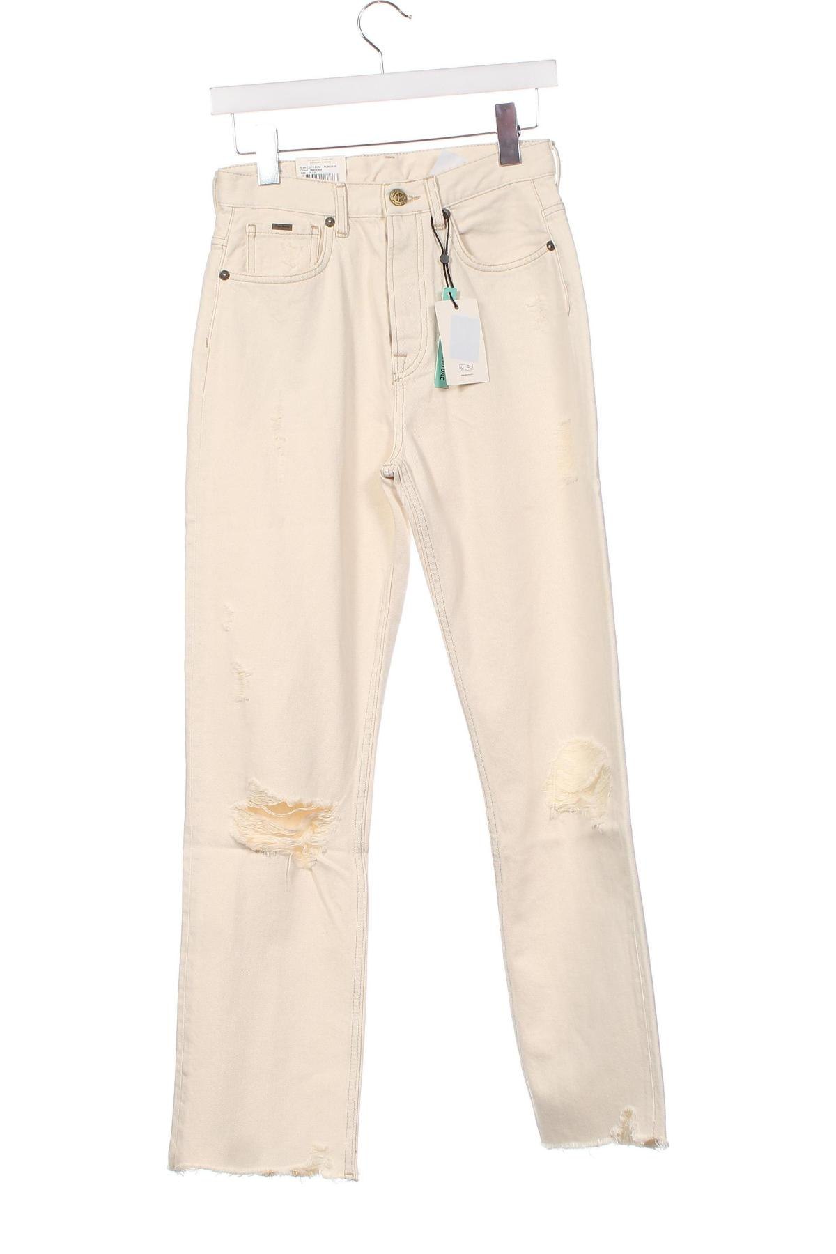 Дамски дънки Pepe Jeans, Размер S, Цвят Екрю, Цена 27,37 лв.