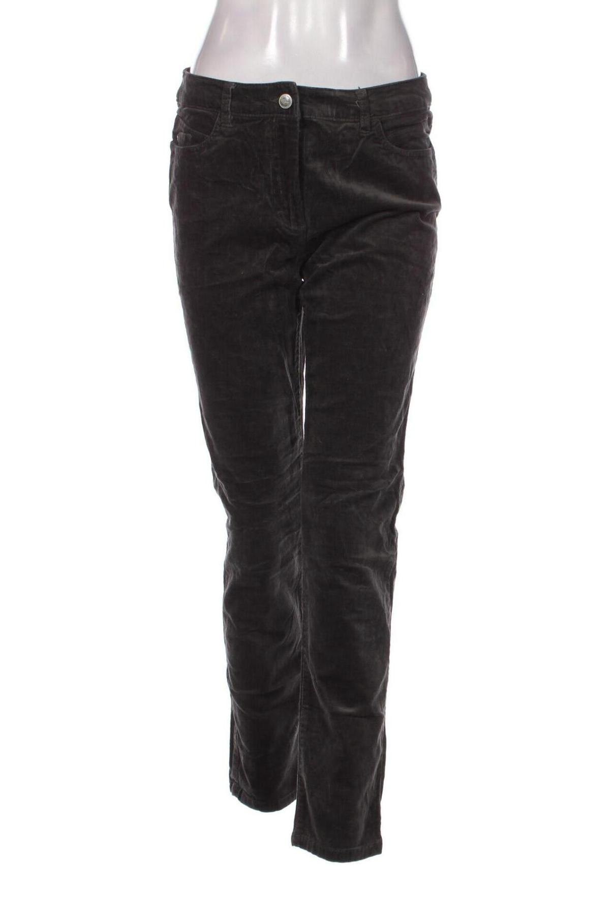 Pantaloni de velvet de femei Canda, Mărime M, Culoare Gri, Preț 19,08 Lei