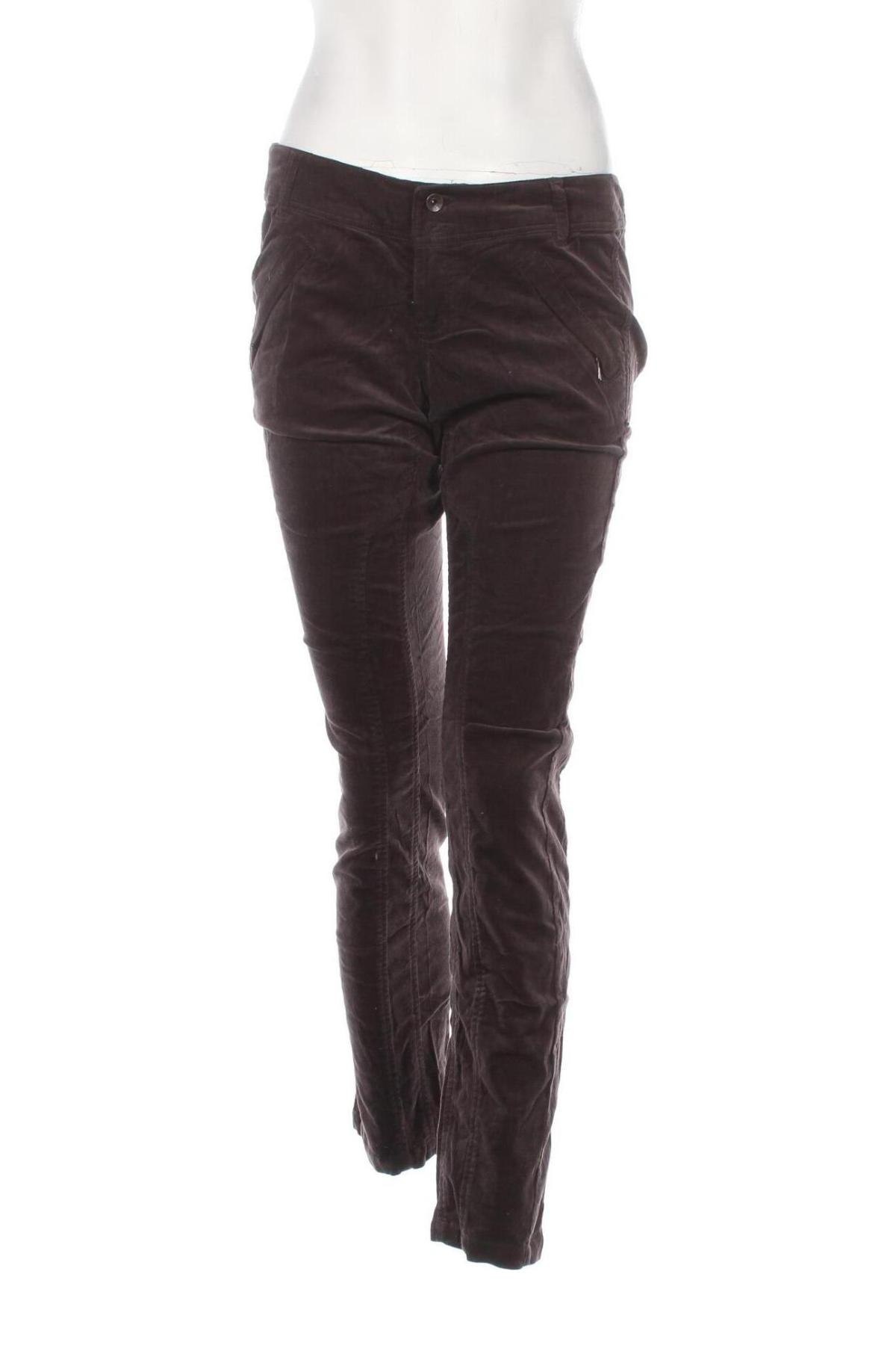 Pantaloni de velvet de femei Timeout, Mărime M, Culoare Maro, Preț 37,20 Lei