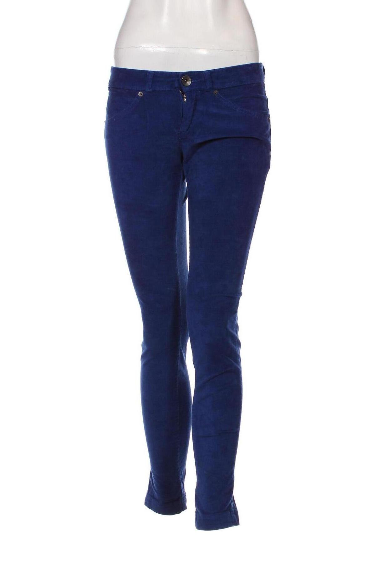 Pantaloni de velvet de femei United Colors Of Benetton, Mărime M, Culoare Albastru, Preț 66,99 Lei