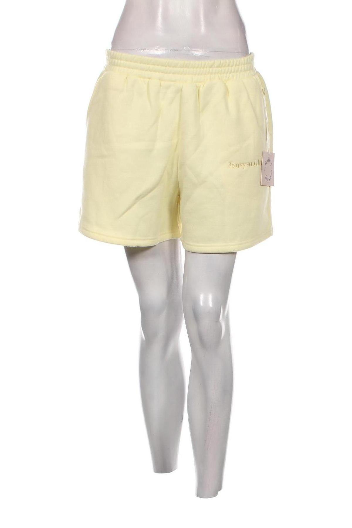 Pantaloni scurți de femei Bailey Rose, Mărime L, Culoare Galben, Preț 33,16 Lei