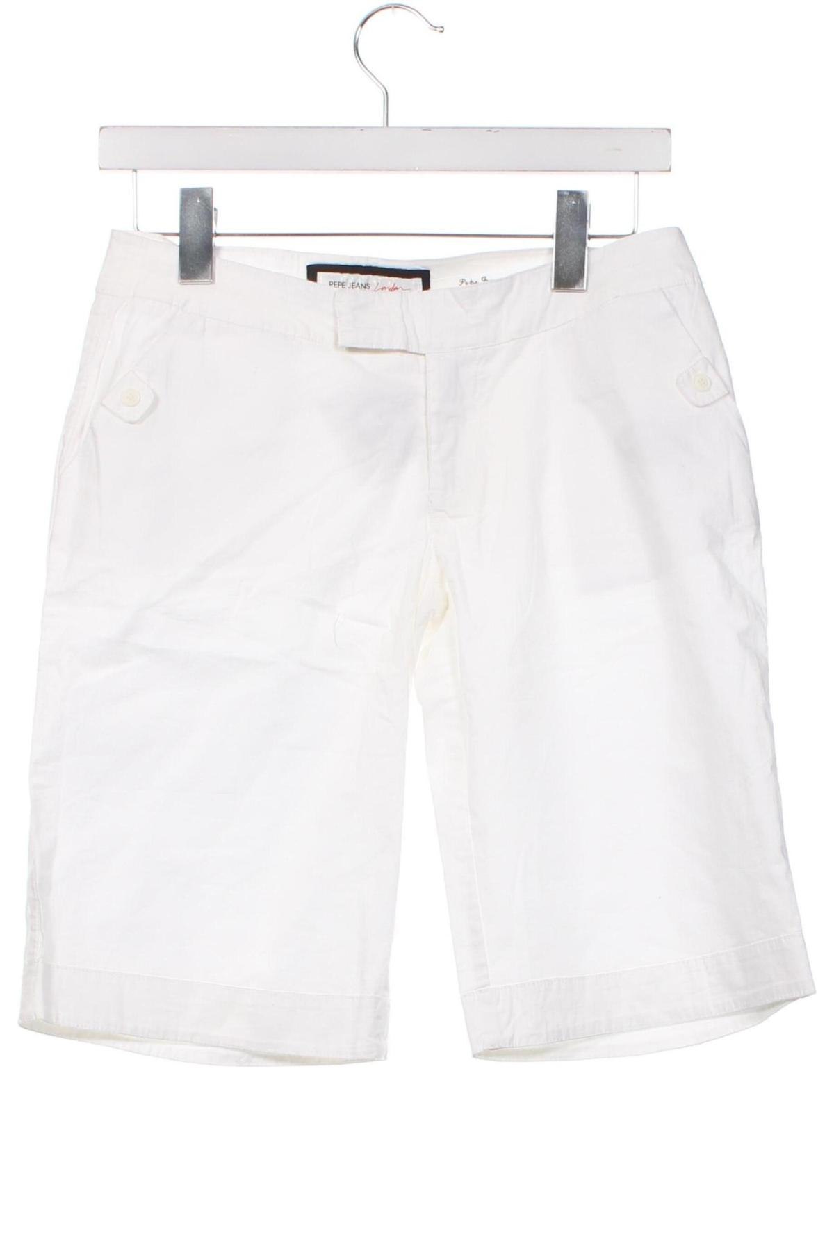 Дамски къс панталон Pepe Jeans, Размер S, Цвят Бял, Цена 102,00 лв.