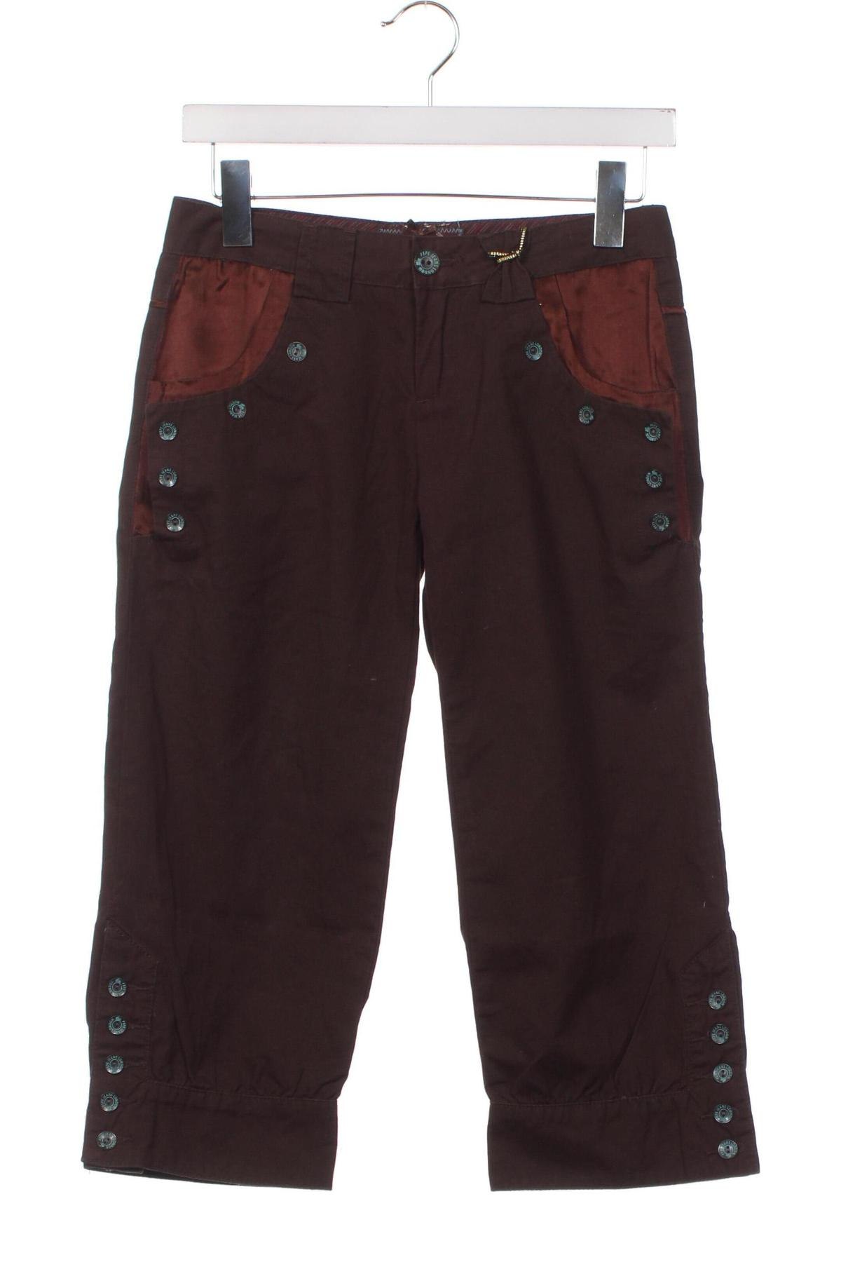 Дамски къс панталон Pepe Jeans, Размер XS, Цвят Кафяв, Цена 16,32 лв.