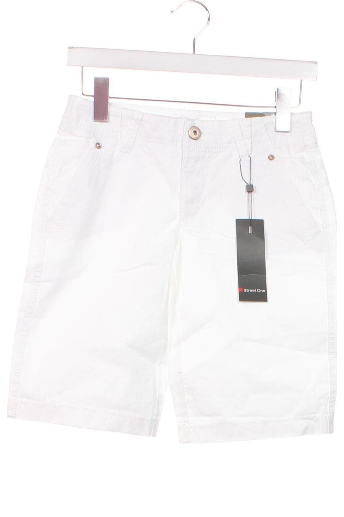 Pantaloni scurți de femei Street One, Mărime XS, Culoare Alb, Preț 236,84 Lei