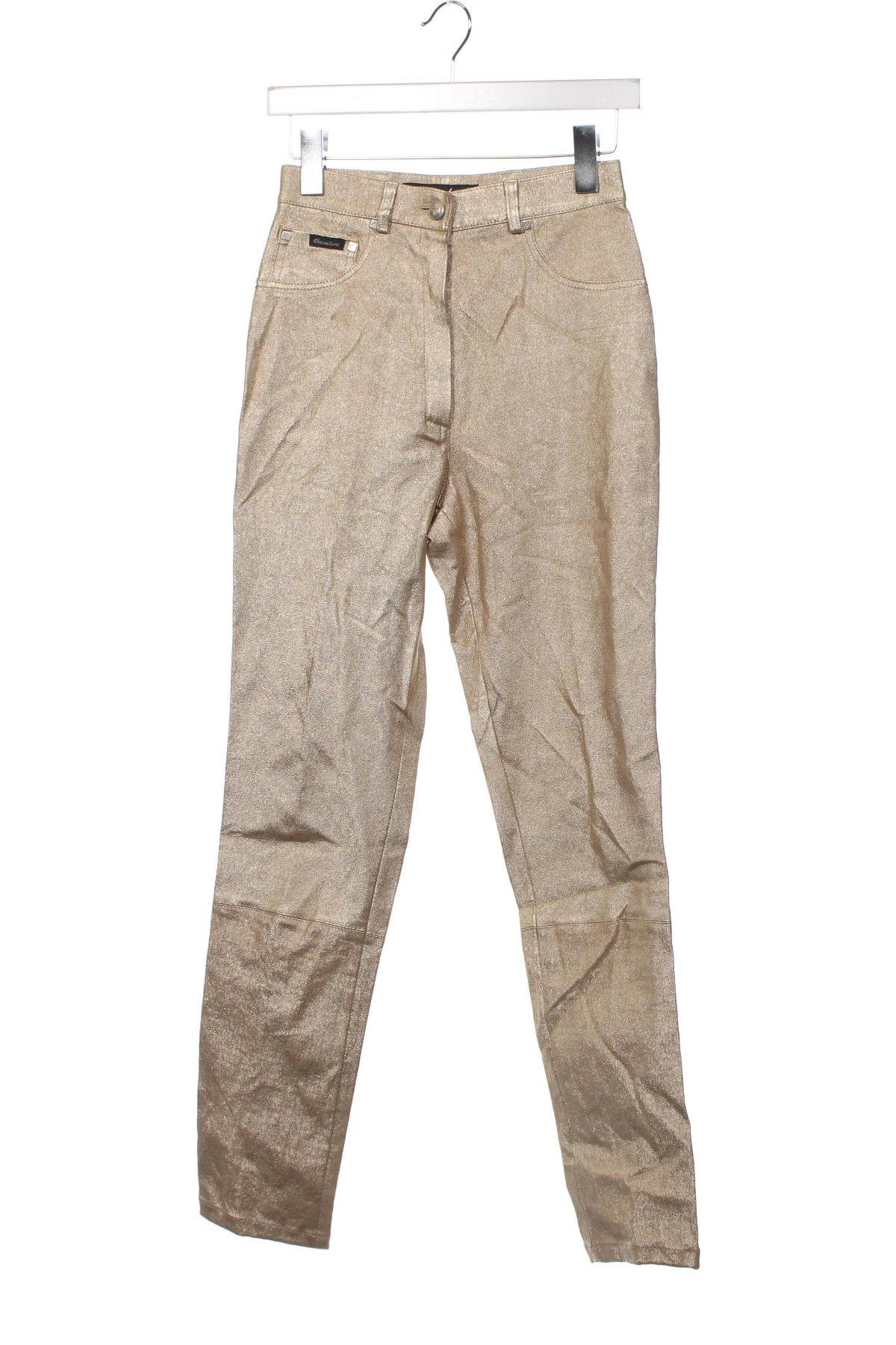 Pantaloni de femei Claudio, Mărime XS, Culoare Auriu, Preț 12,40 Lei