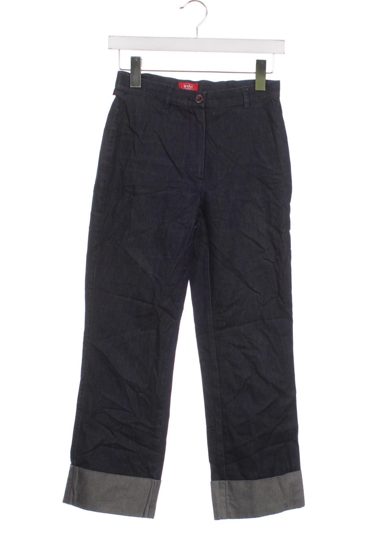 Дамски панталон Edc By Esprit, Размер XXS, Цвят Син, Цена 4,93 лв.