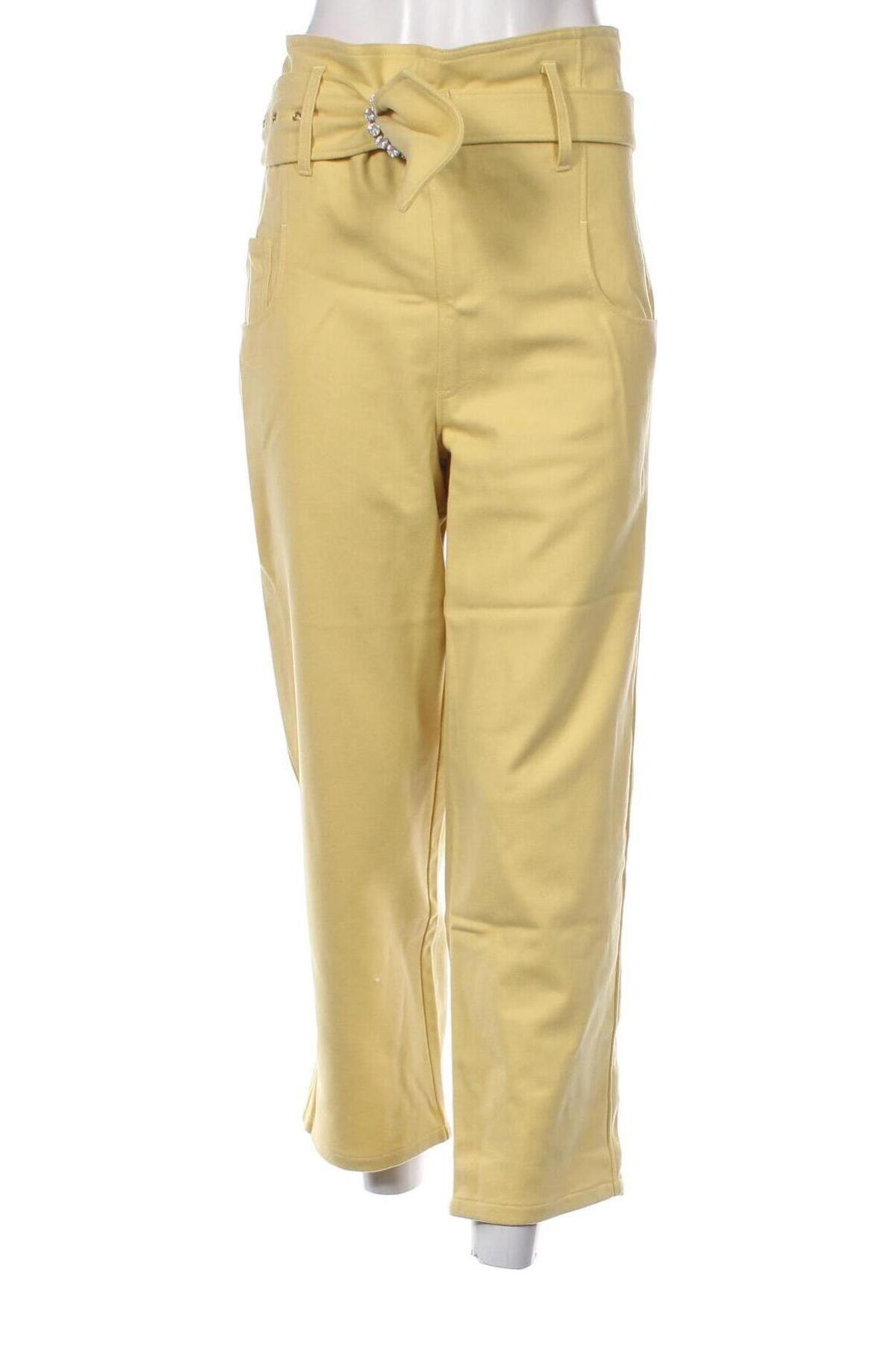 Дамски панталон Fete Imperiale, Размер L, Цвят Жълт, Цена 85,35 лв.