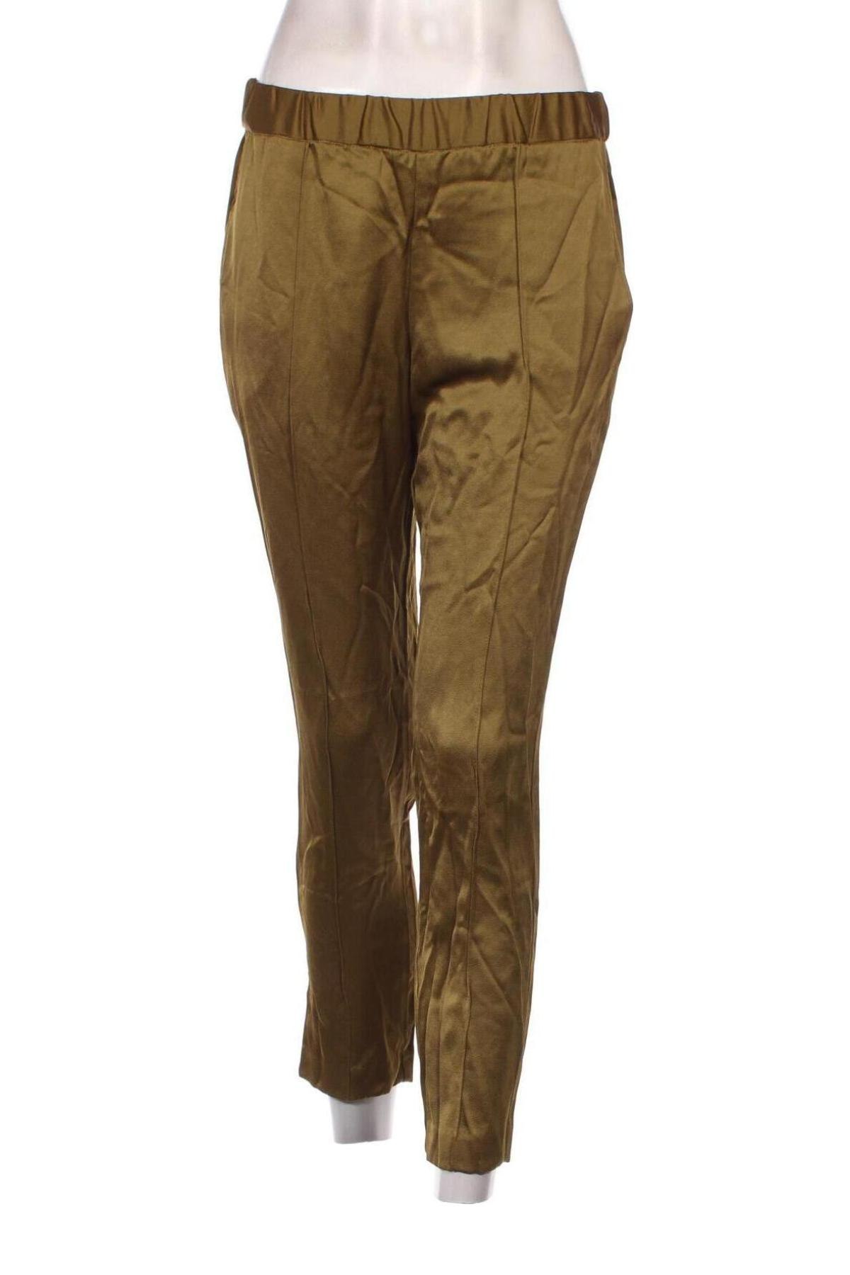 Дамски панталон Mango, Размер XS, Цвят Зелен, Цена 67,82 лв.