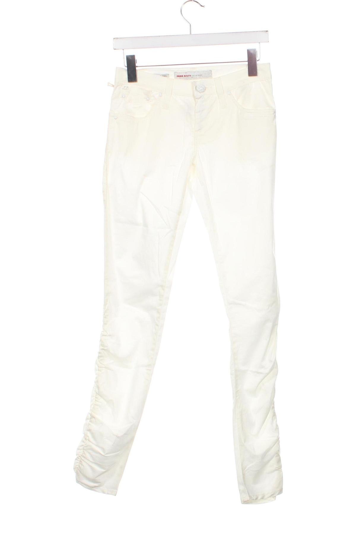 Γυναικείο παντελόνι Miss Sixty, Μέγεθος XS, Χρώμα Λευκό, Τιμή 16,56 €