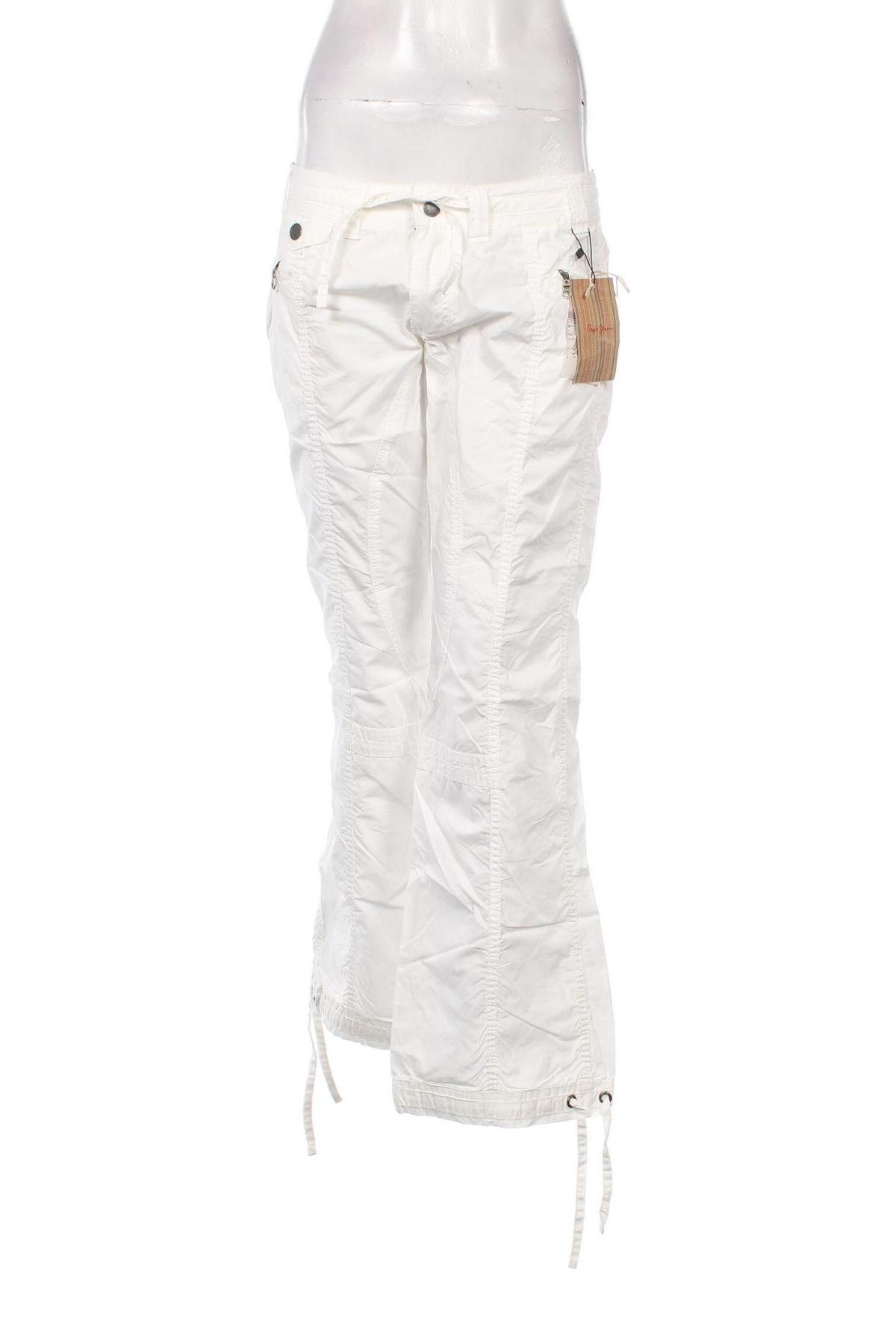 Női nadrág Pepe Jeans, Méret L, Szín Fehér, Ár 3 395 Ft