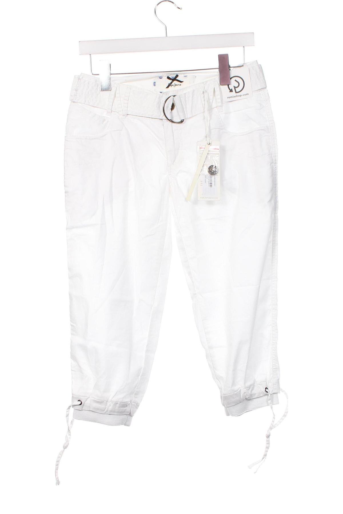 Γυναικείο παντελόνι Pepe Jeans, Μέγεθος S, Χρώμα Λευκό, Τιμή 8,28 €
