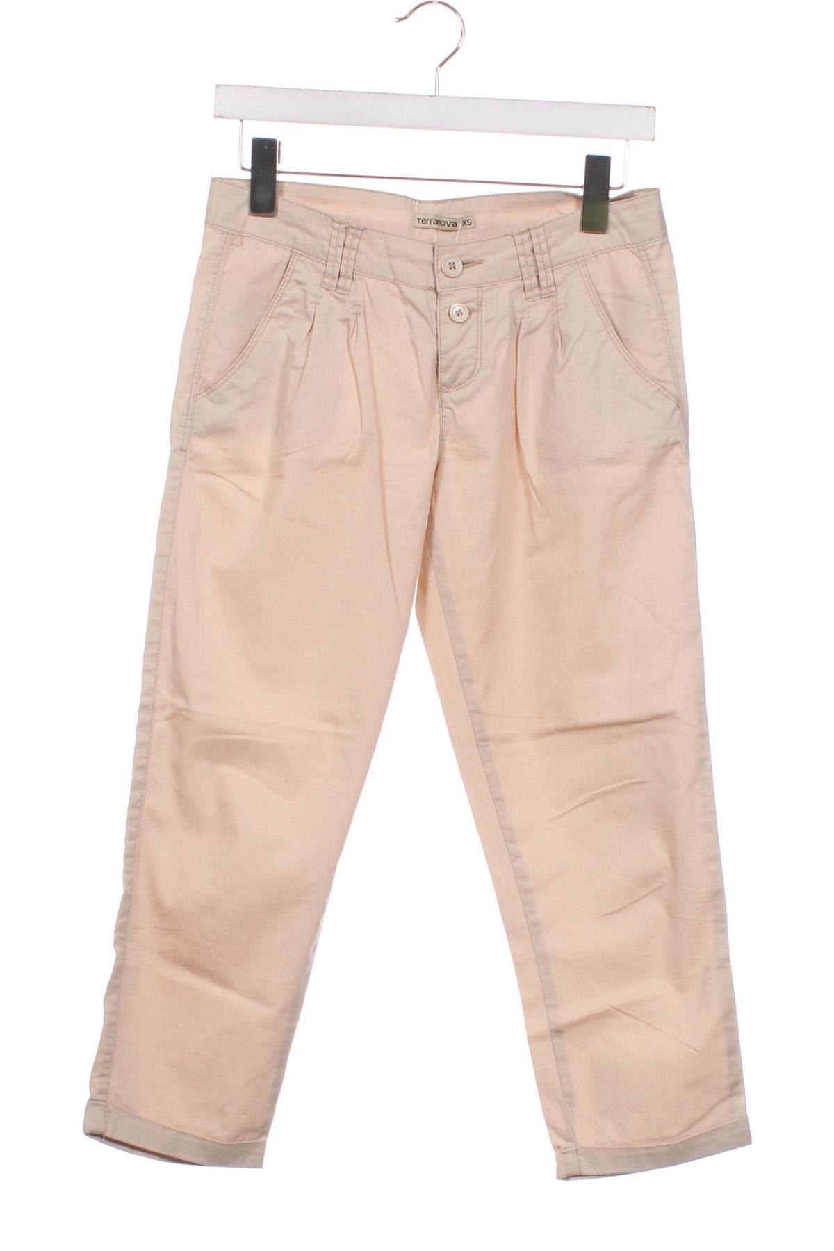 Pantaloni de femei Terranova, Mărime XS, Culoare Bej, Preț 13,32 Lei