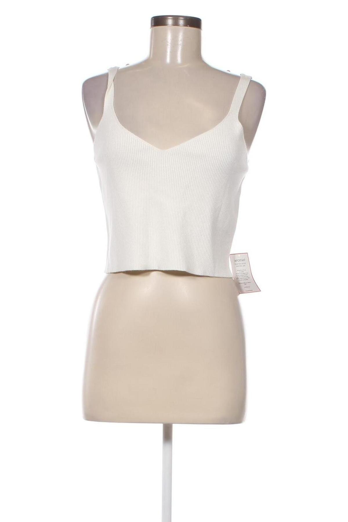 Γυναικείο αμάνικο μπλουζάκι Glamorous, Μέγεθος XL, Χρώμα Λευκό, Τιμή 11,51 €