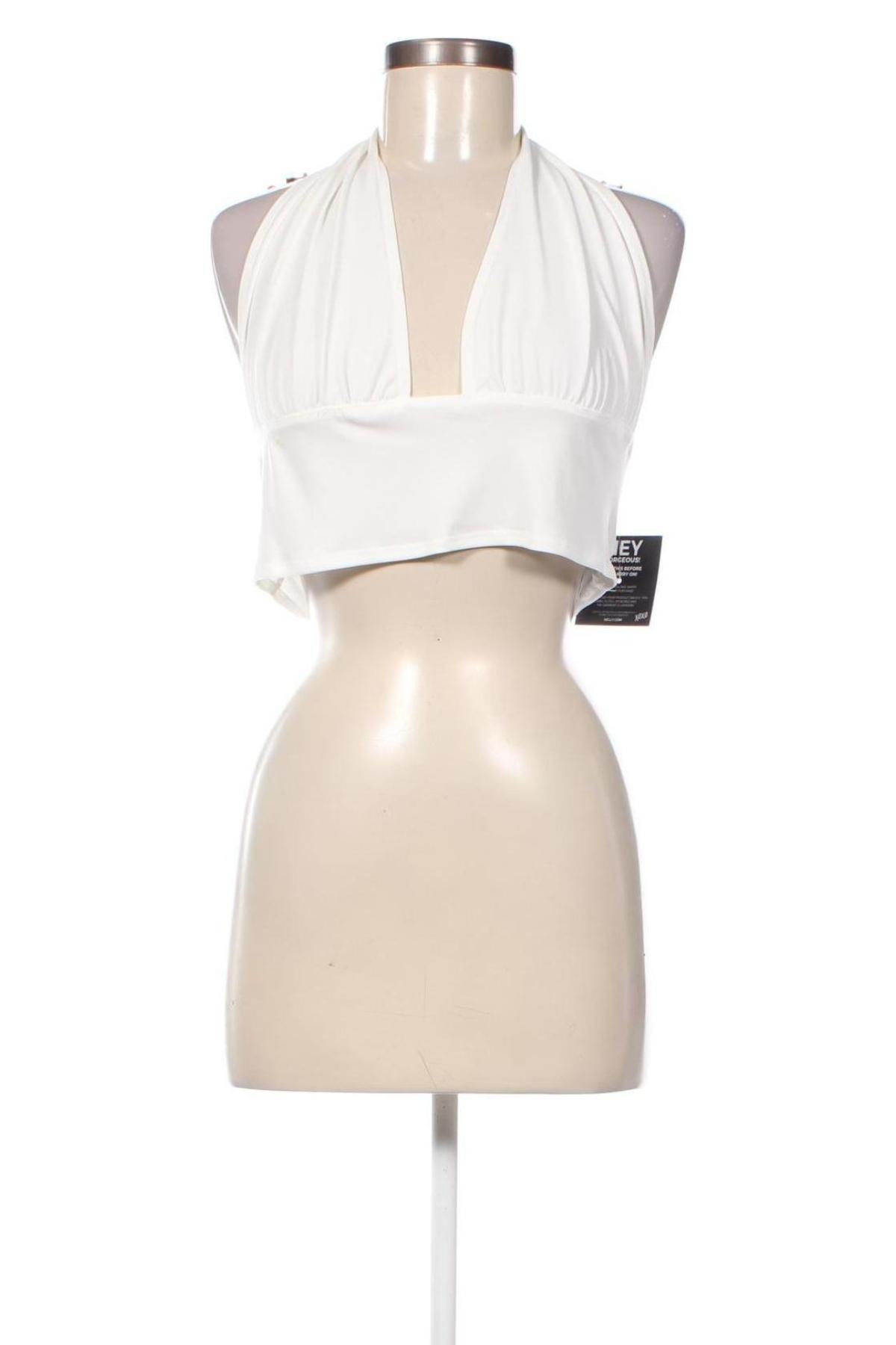 Γυναικείο αμάνικο μπλουζάκι Nly One, Μέγεθος XL, Χρώμα Λευκό, Τιμή 8,22 €