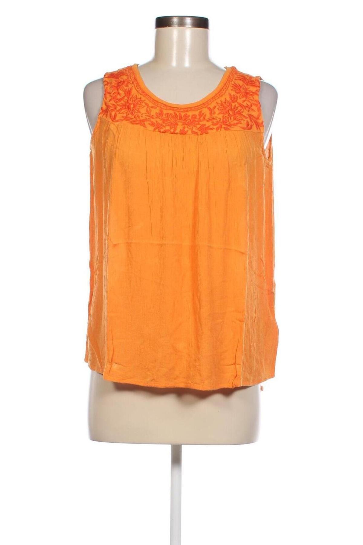 Γυναικείο αμάνικο μπλουζάκι Urban By Venca, Μέγεθος XXS, Χρώμα Πορτοκαλί, Τιμή 5,73 €