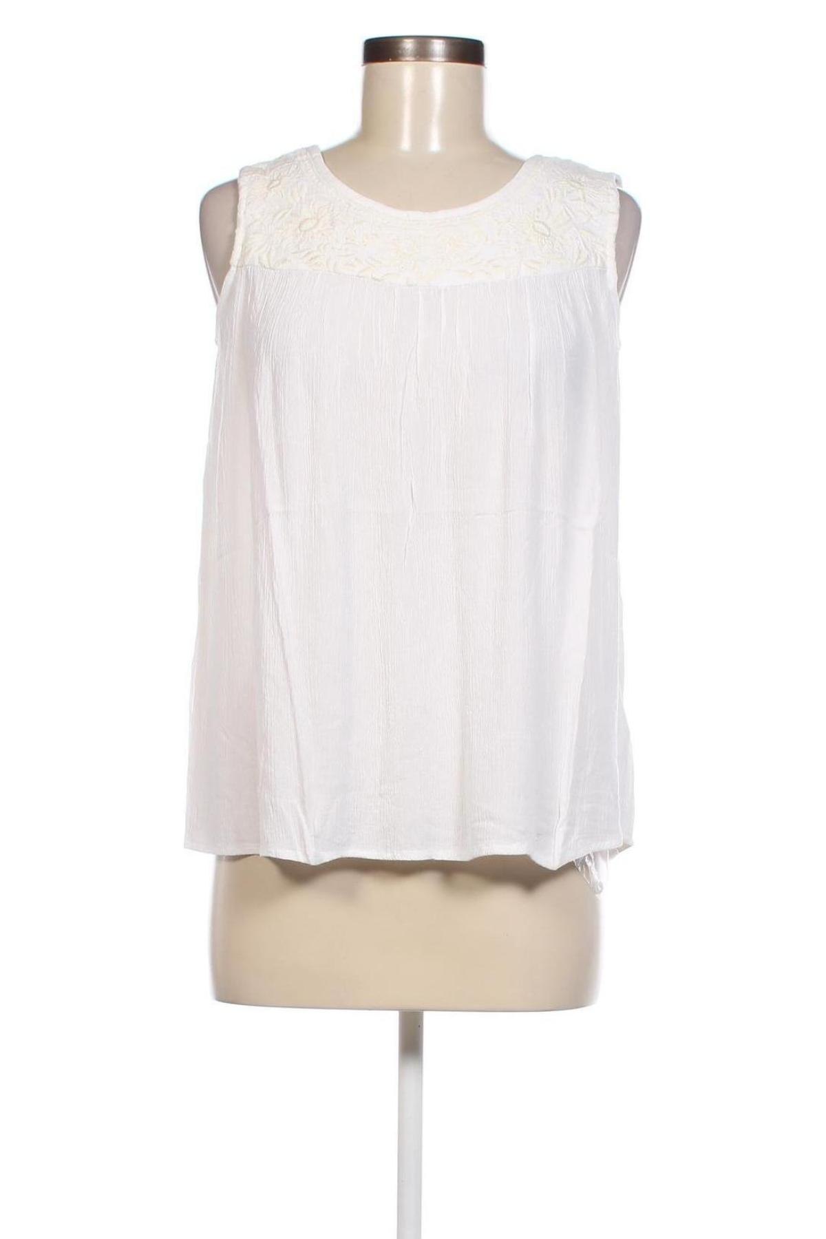 Γυναικείο αμάνικο μπλουζάκι Urban By Venca, Μέγεθος XXS, Χρώμα Λευκό, Τιμή 5,84 €