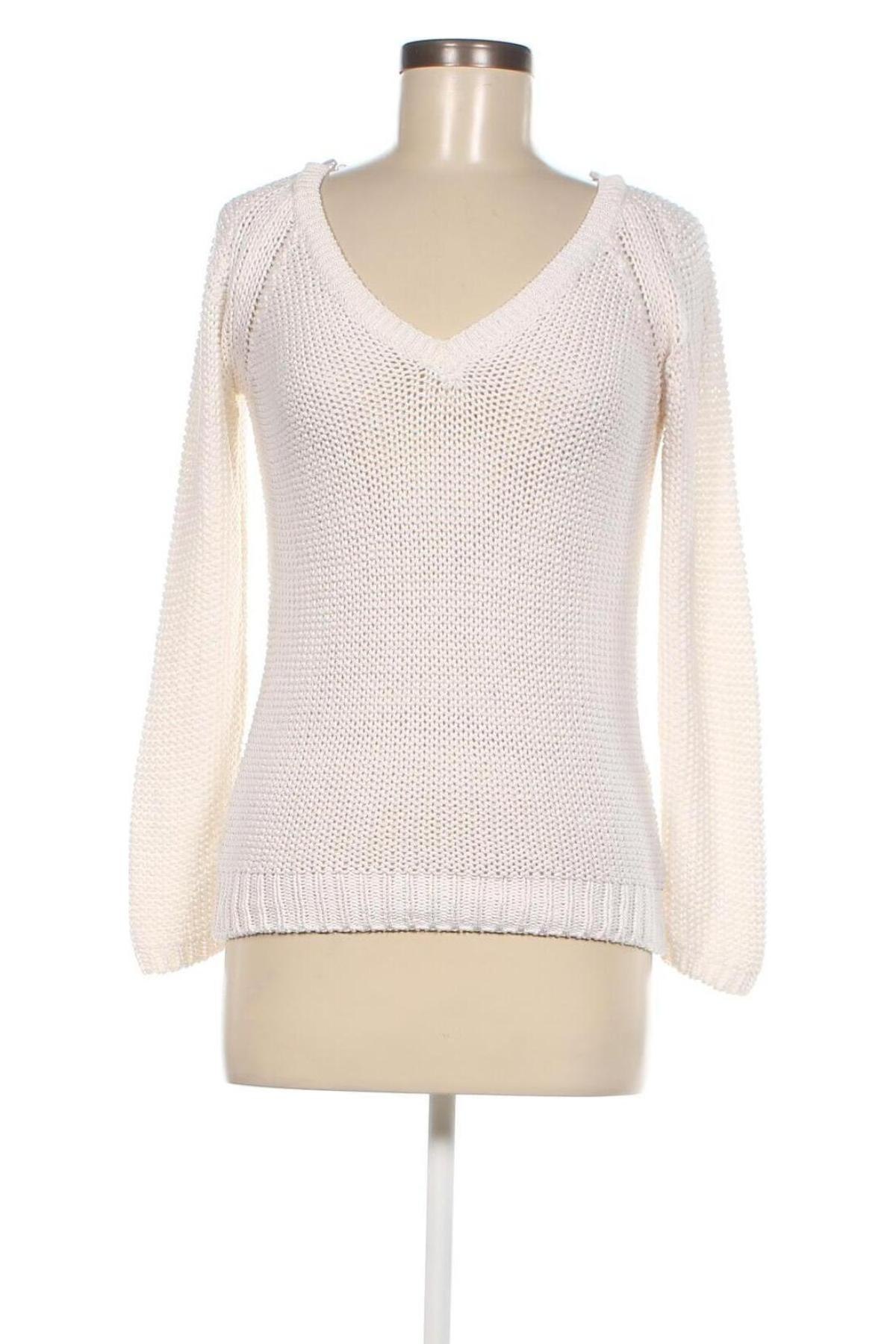Дамски пуловер, Размер L, Цвят Бял, Цена 4,64 лв.