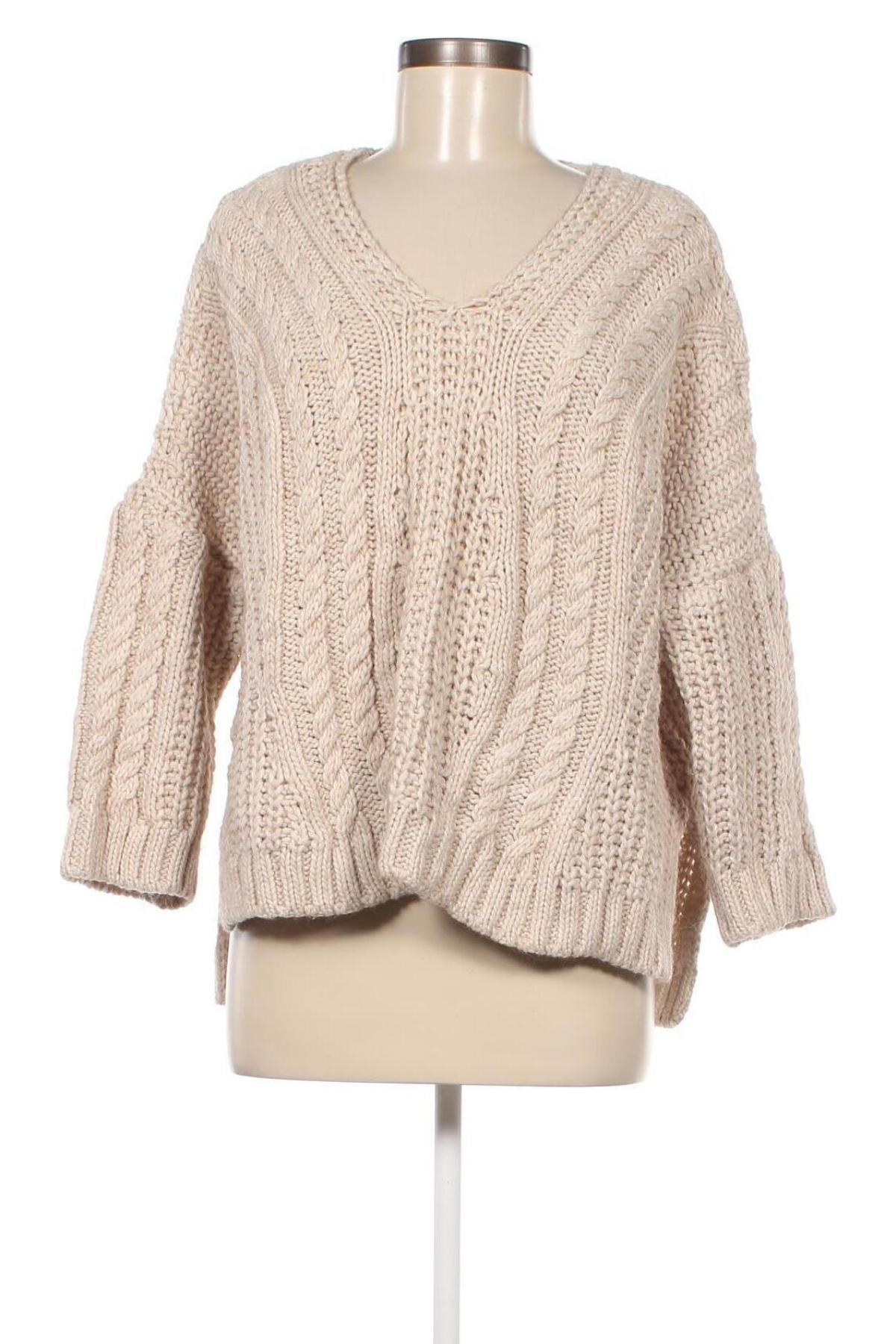 Damenpullover, Größe M, Farbe Beige, Preis 2,62 €