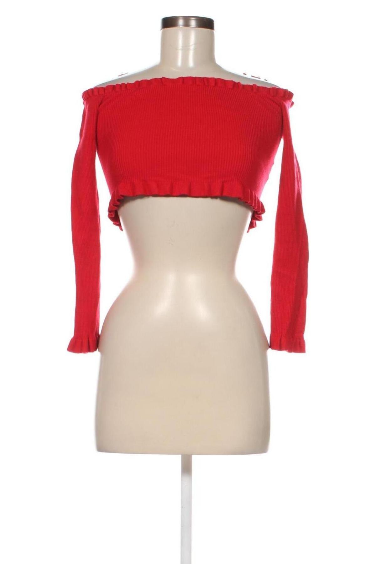 Damenpullover, Größe S, Farbe Rot, Preis 2,42 €