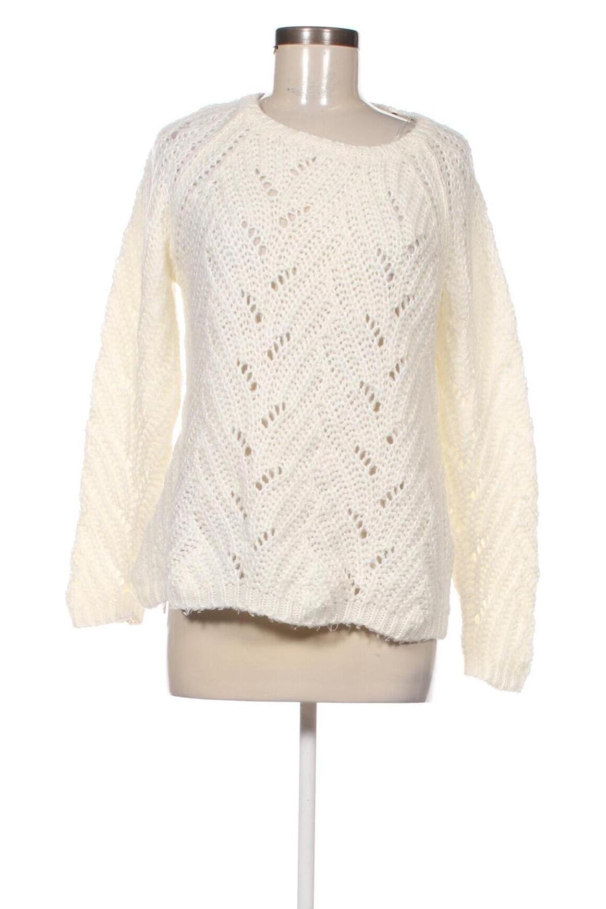 Γυναικείο πουλόβερ, Μέγεθος M, Χρώμα Λευκό, Τιμή 2,69 €