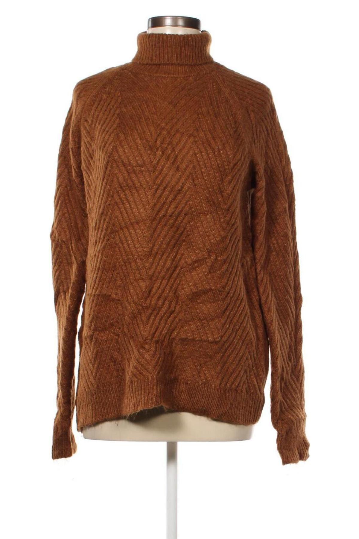Дамски пуловер Bershka, Размер S, Цвят Кафяв, Цена 4,64 лв.