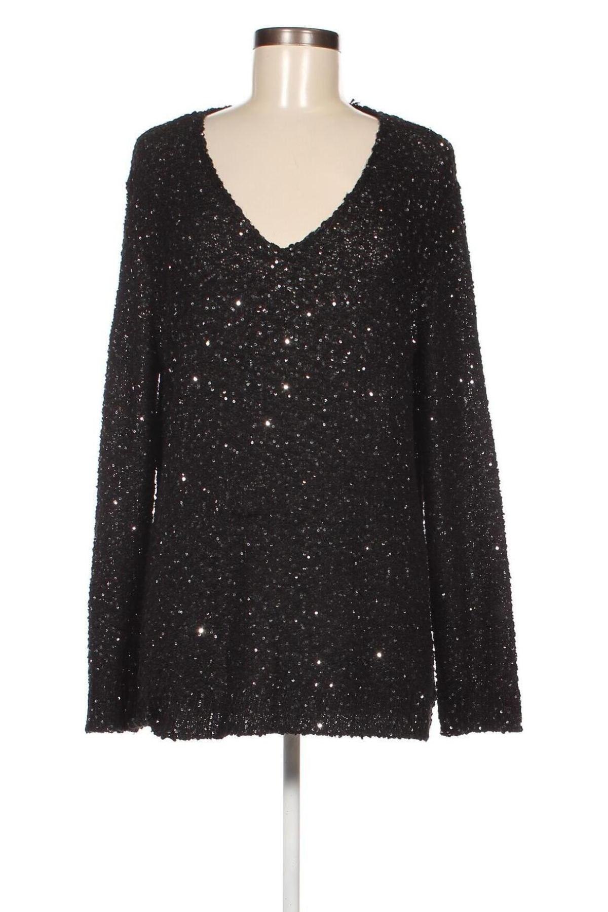Γυναικείο πουλόβερ Canda, Μέγεθος L, Χρώμα Μαύρο, Τιμή 4,49 €