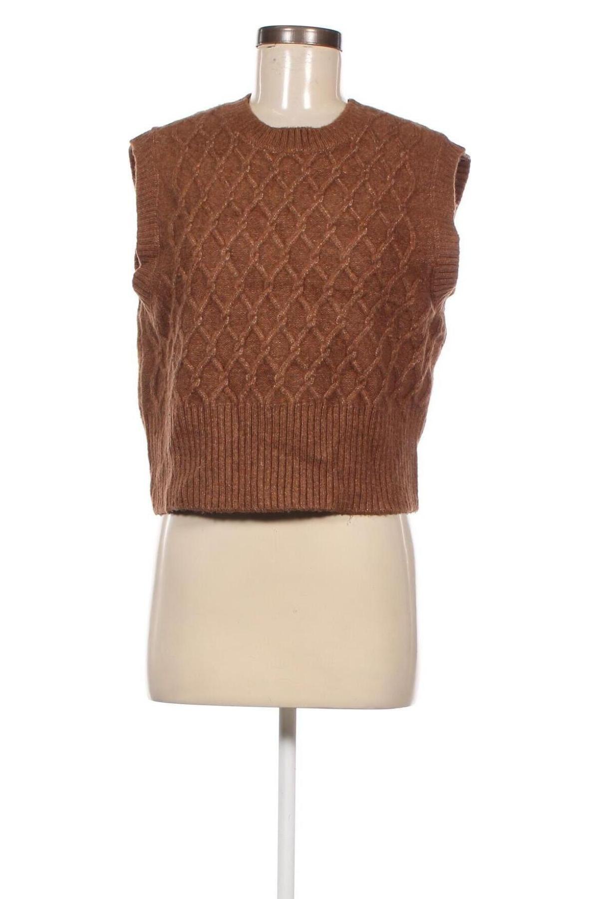 Дамски пуловер ONLY, Размер L, Цвят Кафяв, Цена 20,00 лв.