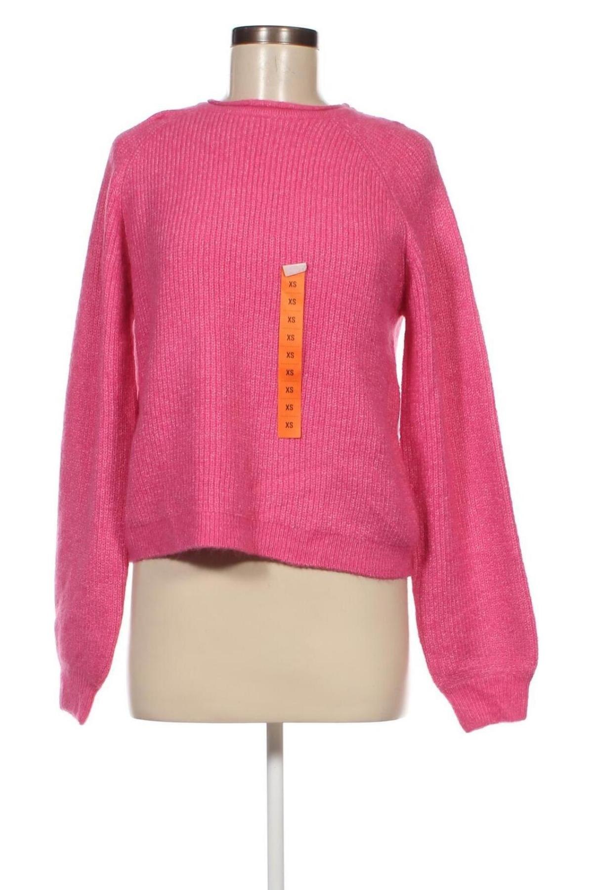 Γυναικείο πουλόβερ Sinsay, Μέγεθος XS, Χρώμα Ρόζ , Τιμή 7,59 €