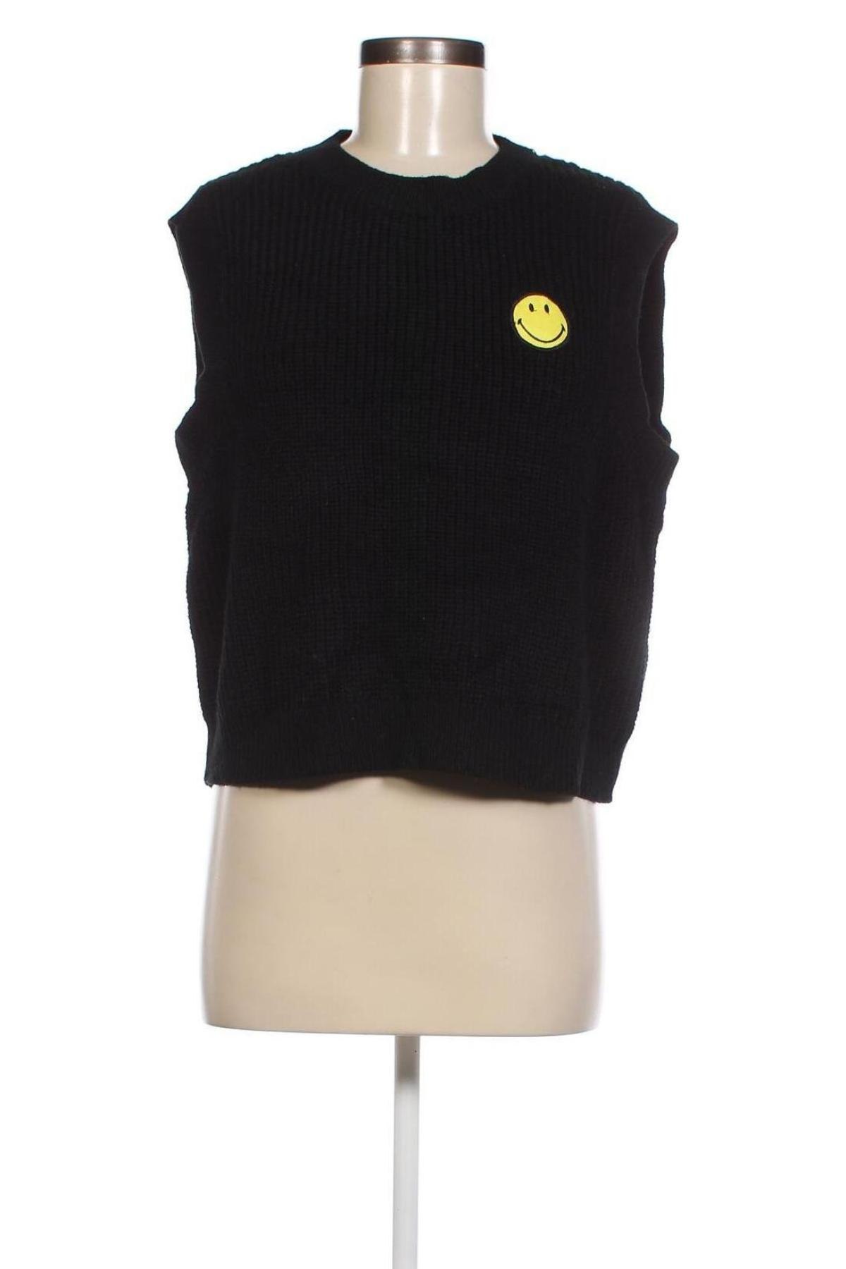 Γυναικείο πουλόβερ Smiley, Μέγεθος M, Χρώμα Μαύρο, Τιμή 2,69 €