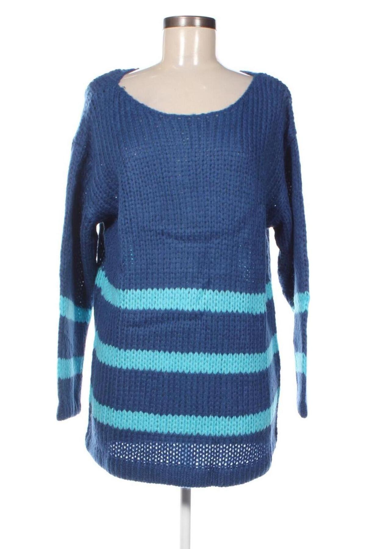 Дамски пуловер Vivance, Размер M, Цвят Син, Цена 10,12 лв.