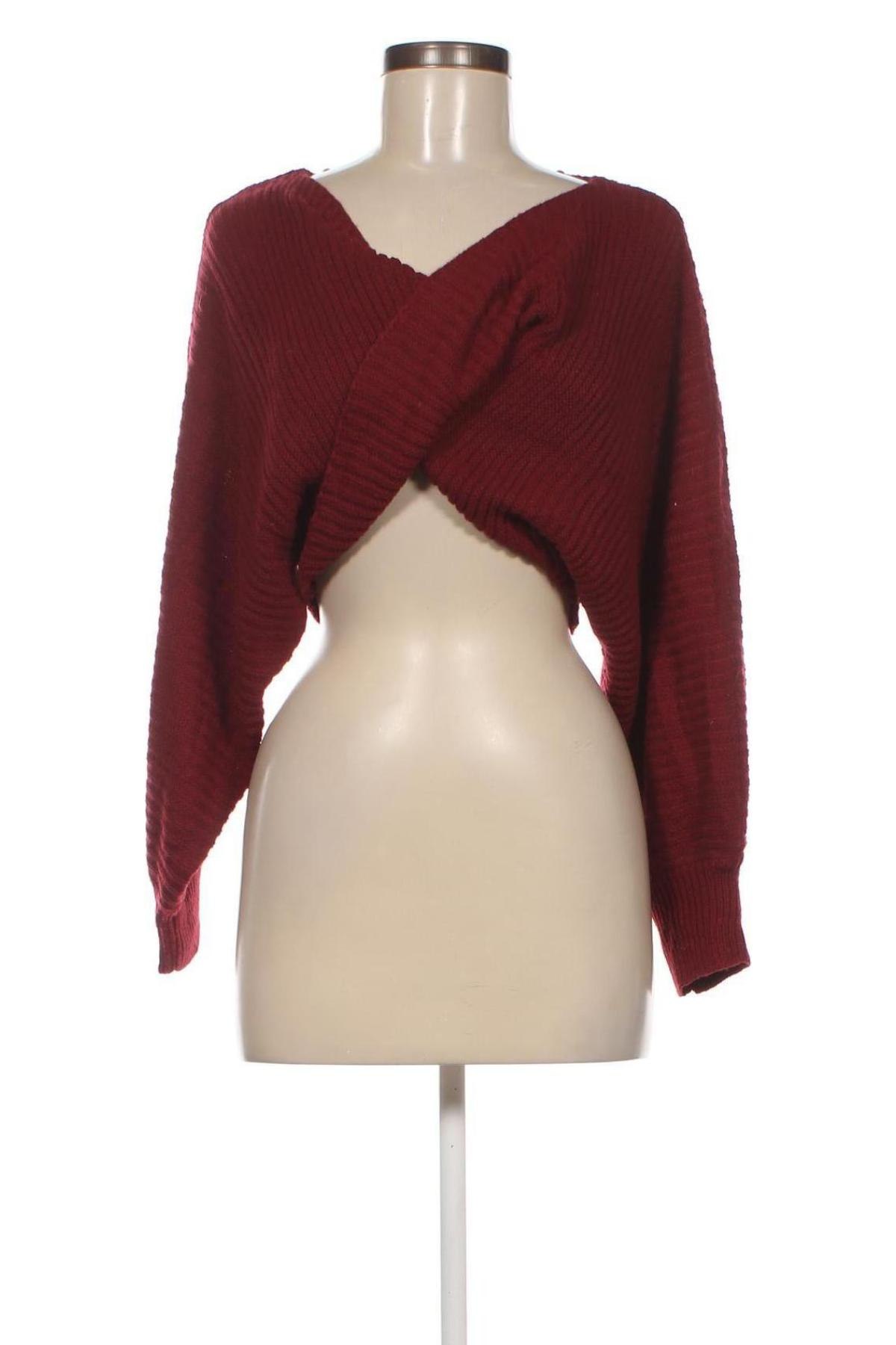 Pulover de femei Zaful, Mărime M, Culoare Roșu, Preț 13,35 Lei