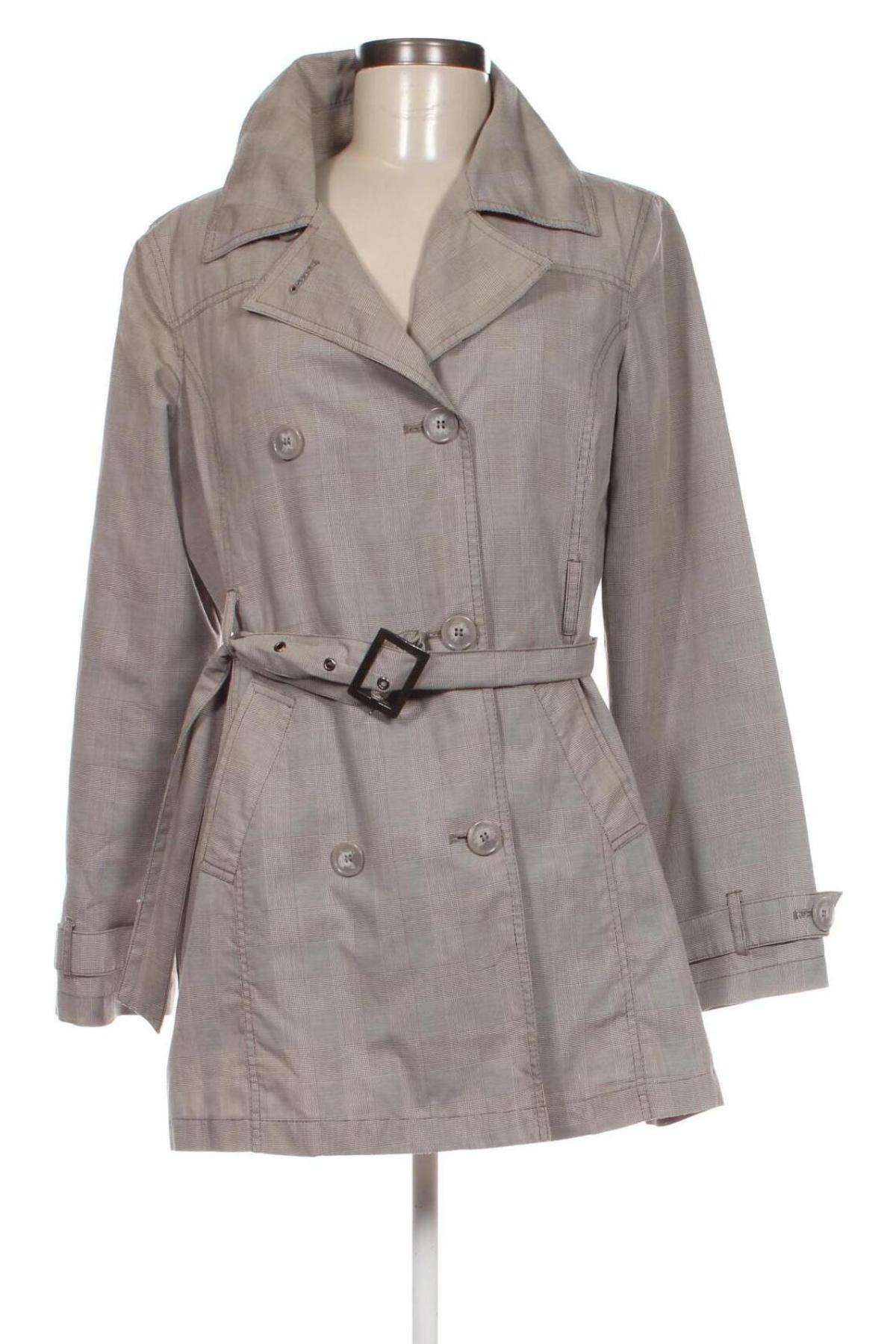 Damen Trench Coat Designer S, Größe M, Farbe Grau, Preis € 11,48