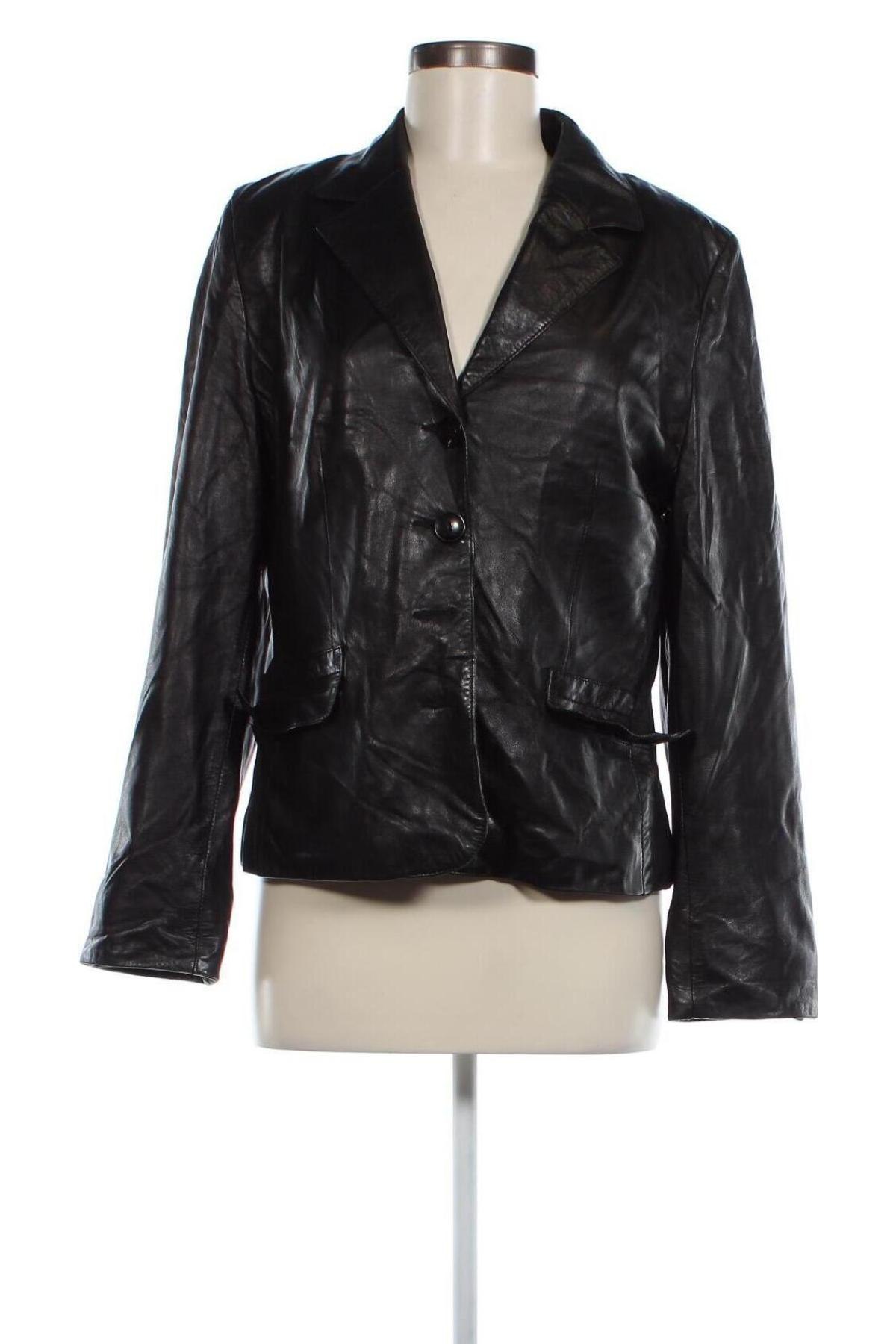 Dámska kožená bunda , Veľkosť M, Farba Čierna, Cena  18,20 €