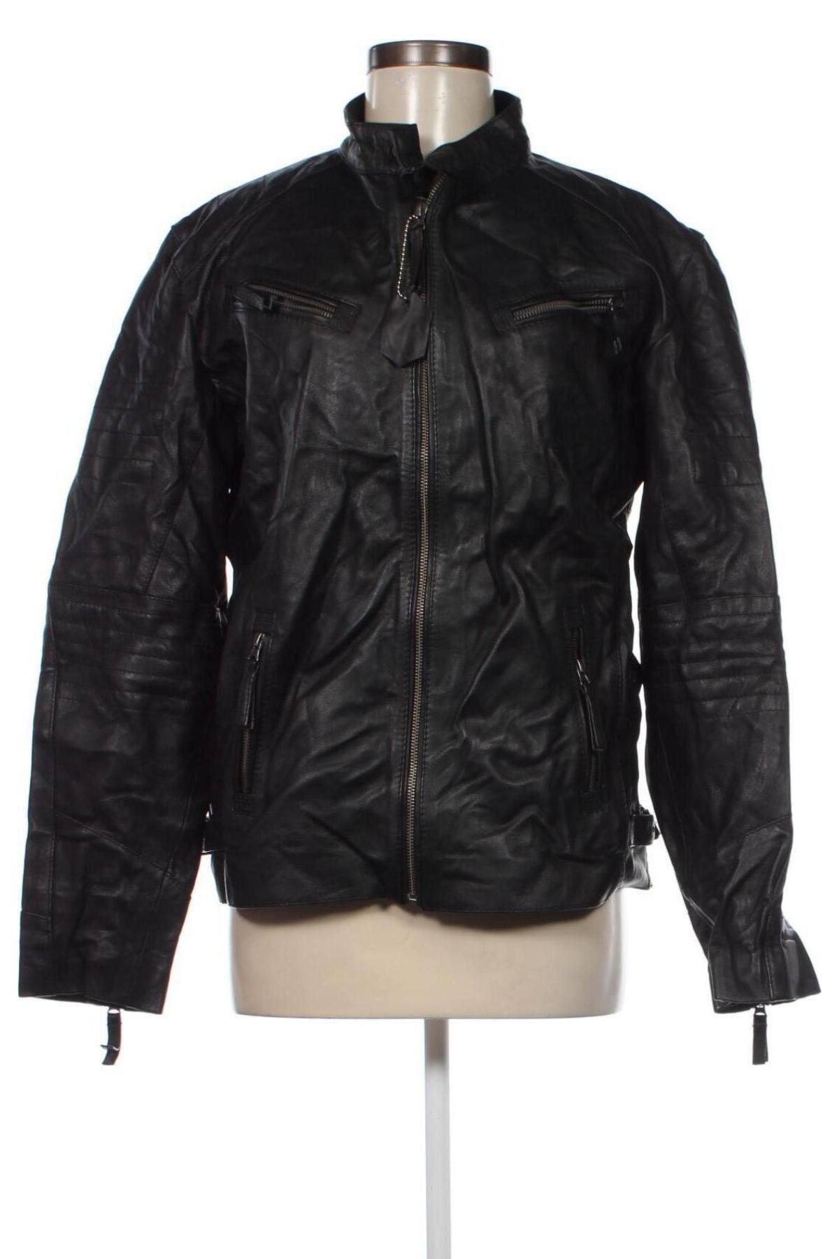 Dámská kožená bunda , Velikost M, Barva Černá, Cena  414,00 Kč