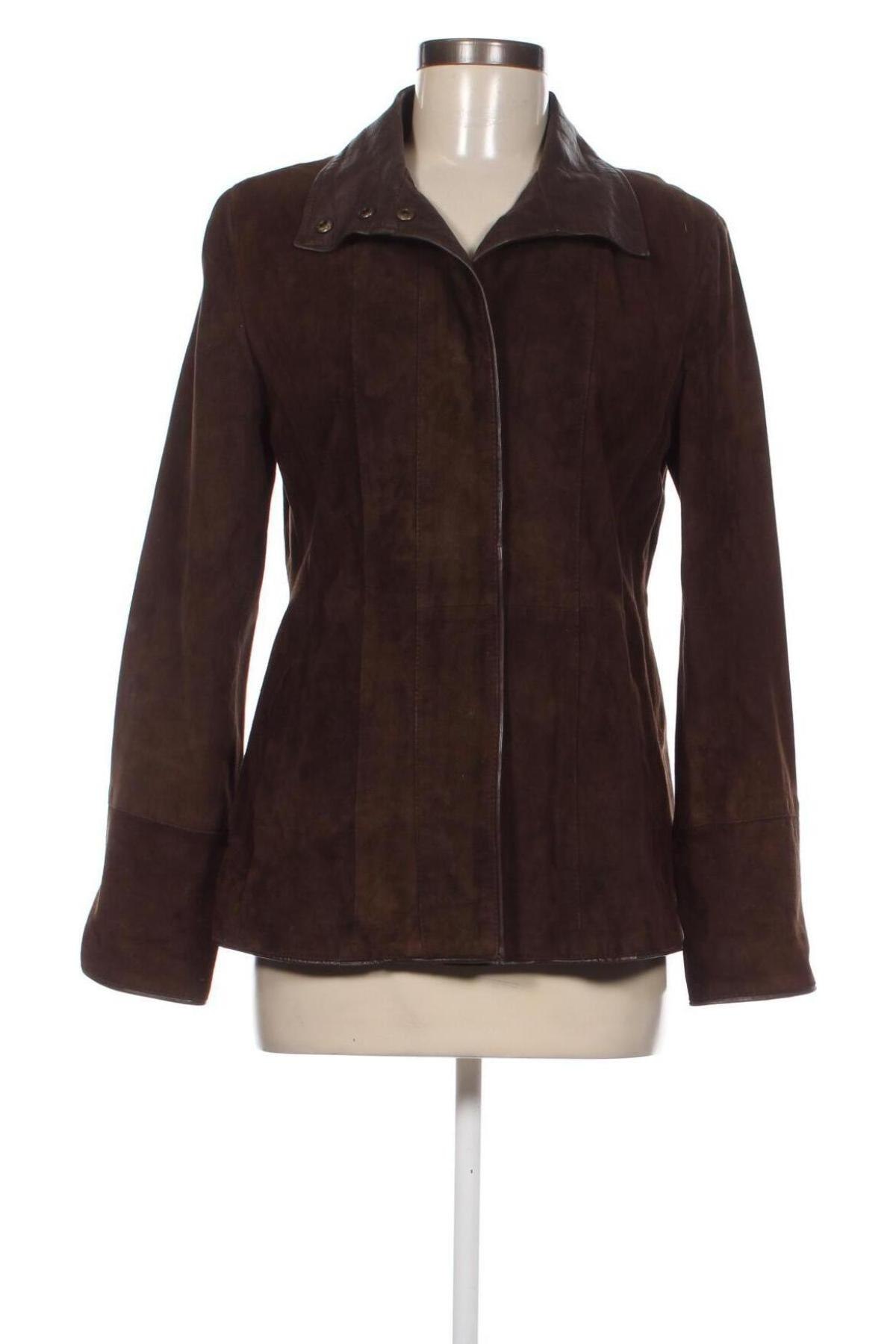 Dámska kožená bunda , Veľkosť M, Farba Hnedá, Cena  17,65 €