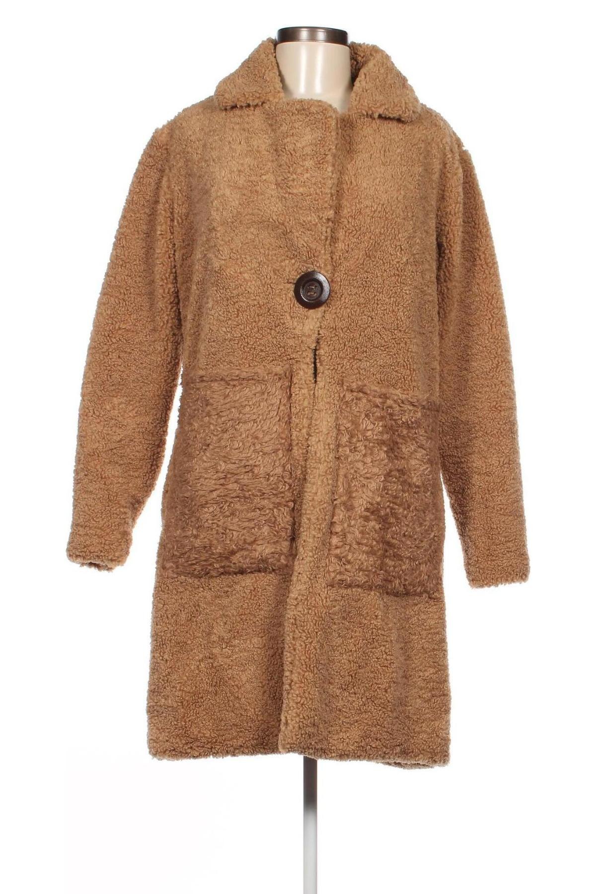 Дамско палто, Размер L, Цвят Кафяв, Цена 37,45 лв.