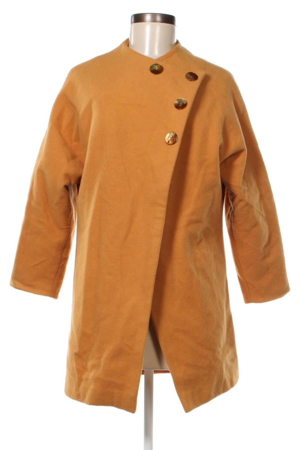 Дамско палто, Размер M, Цвят Жълт, Цена 107,00 лв.