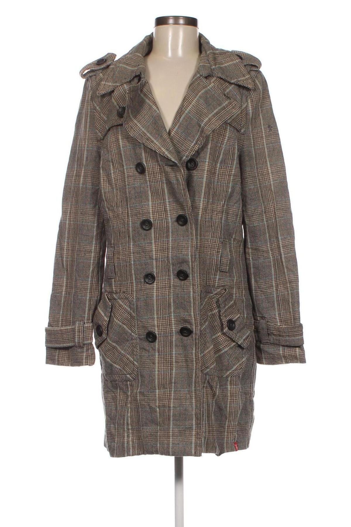 Дамско палто Edc By Esprit, Размер L, Цвят Сив, Цена 22,80 лв.