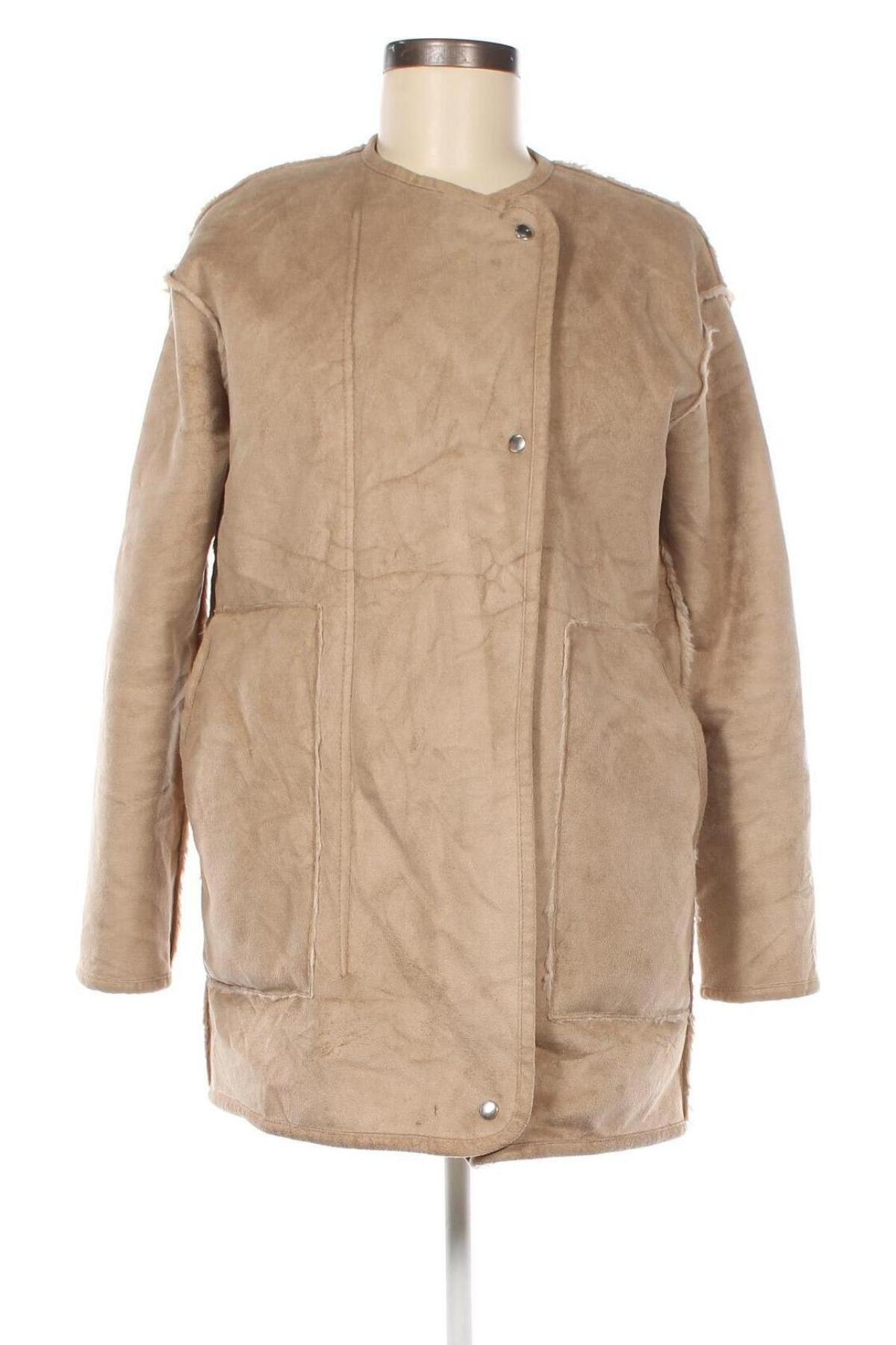 Dámský kabát  Pull&Bear, Velikost M, Barva Béžová, Cena  597,00 Kč